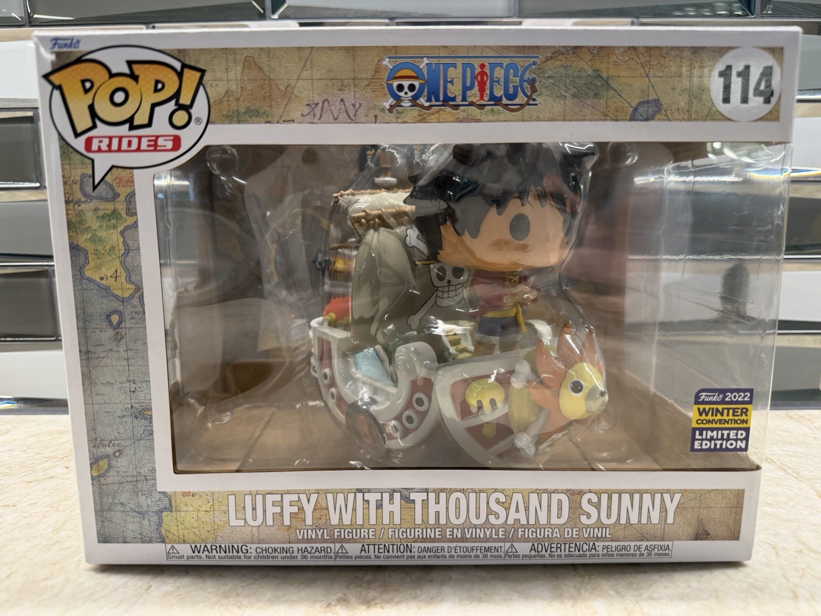 Funko Pop Rides One Piece Luffy with Thousand Sunny 2022 Winter Convention 114