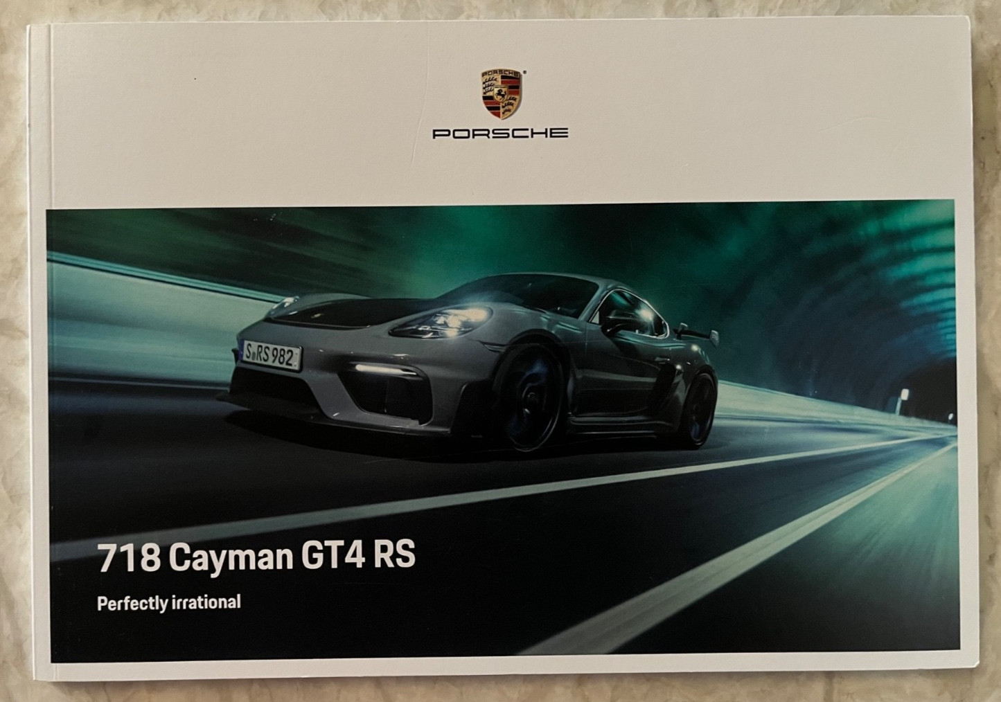 PORSCHE 718 CAYMAN GT4 RS PRESTIGE SALES BROCHURE USA EDITION 2021 - 2025