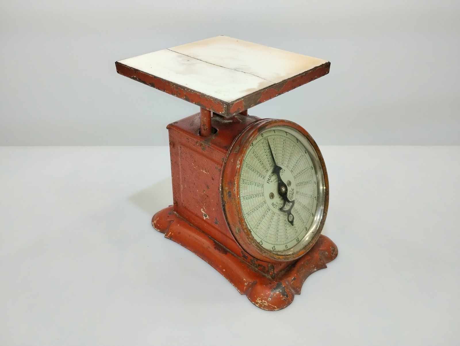 Vtg 1920s Pelouze 20lb Parcel Post Scale - Mail/General Store Industrial Decor