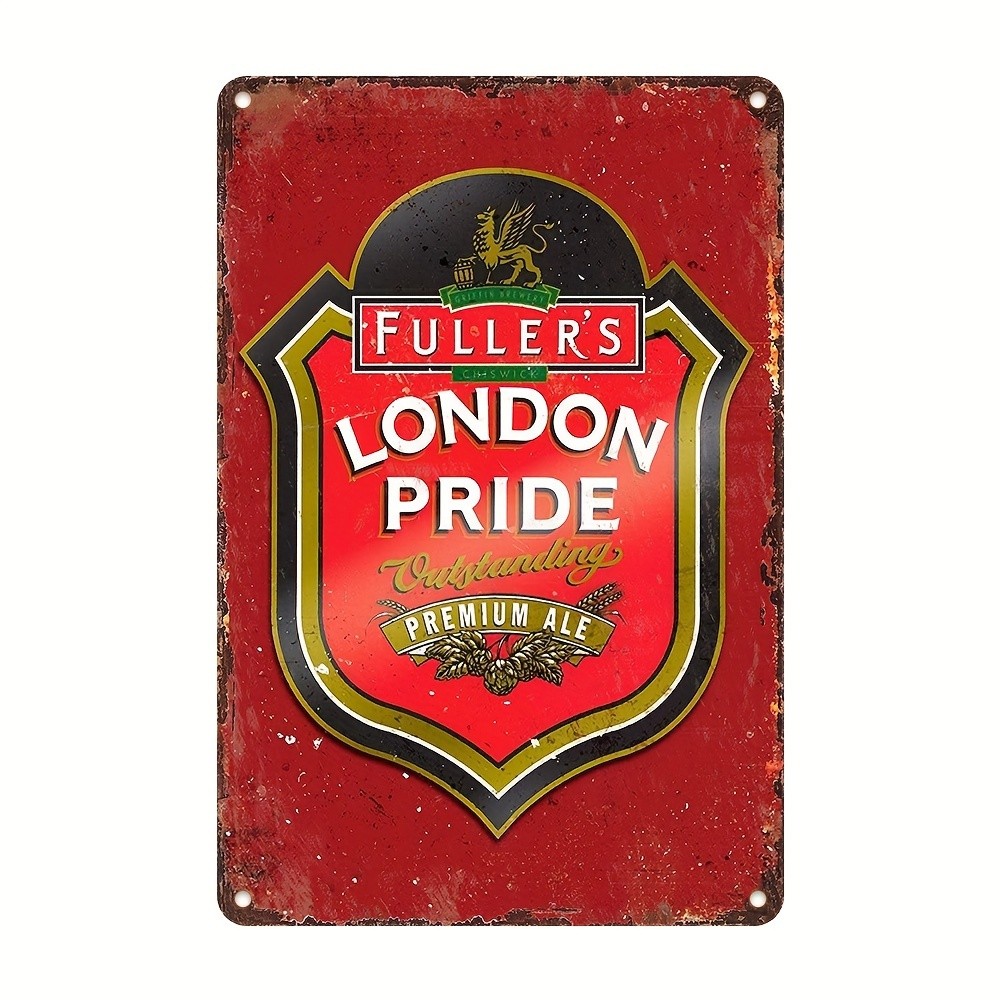 8x12 Inch Vintage Fuller\'S London Pride Beer Tin Metal Signs - Waterproof & Weat