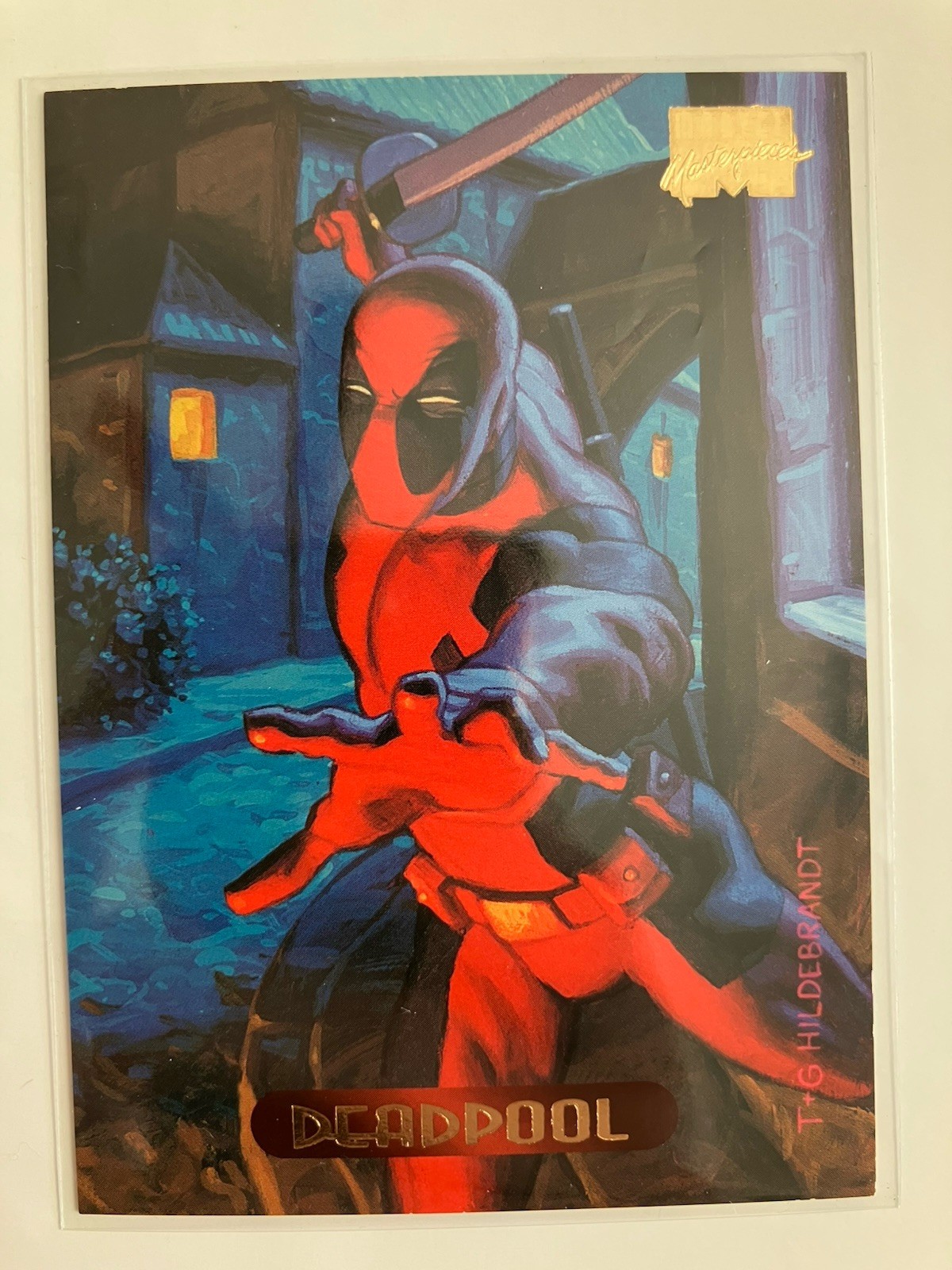 1994 Fleer Marvel Masterpieces #28 Deadpool Trading Card
