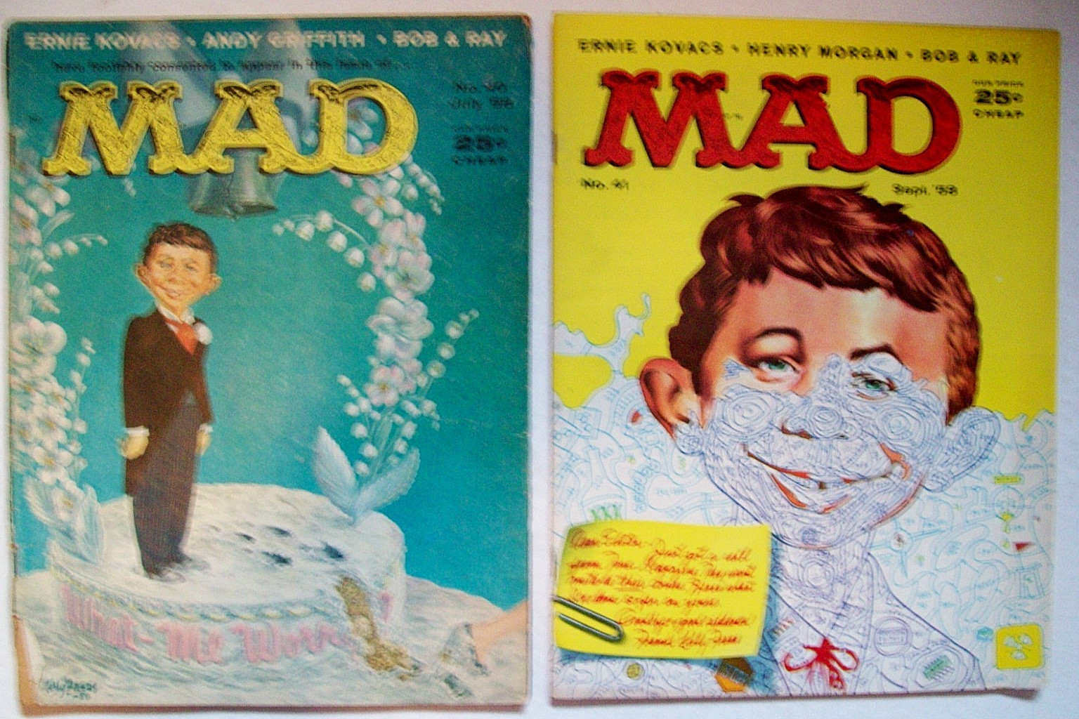 Two Mad Magazines: Issue #40 (July 1958) & Issue #41 (September 1958) Two Mad Magazines: Issue #40 (July 1958) & Issue #41 (September 1958)