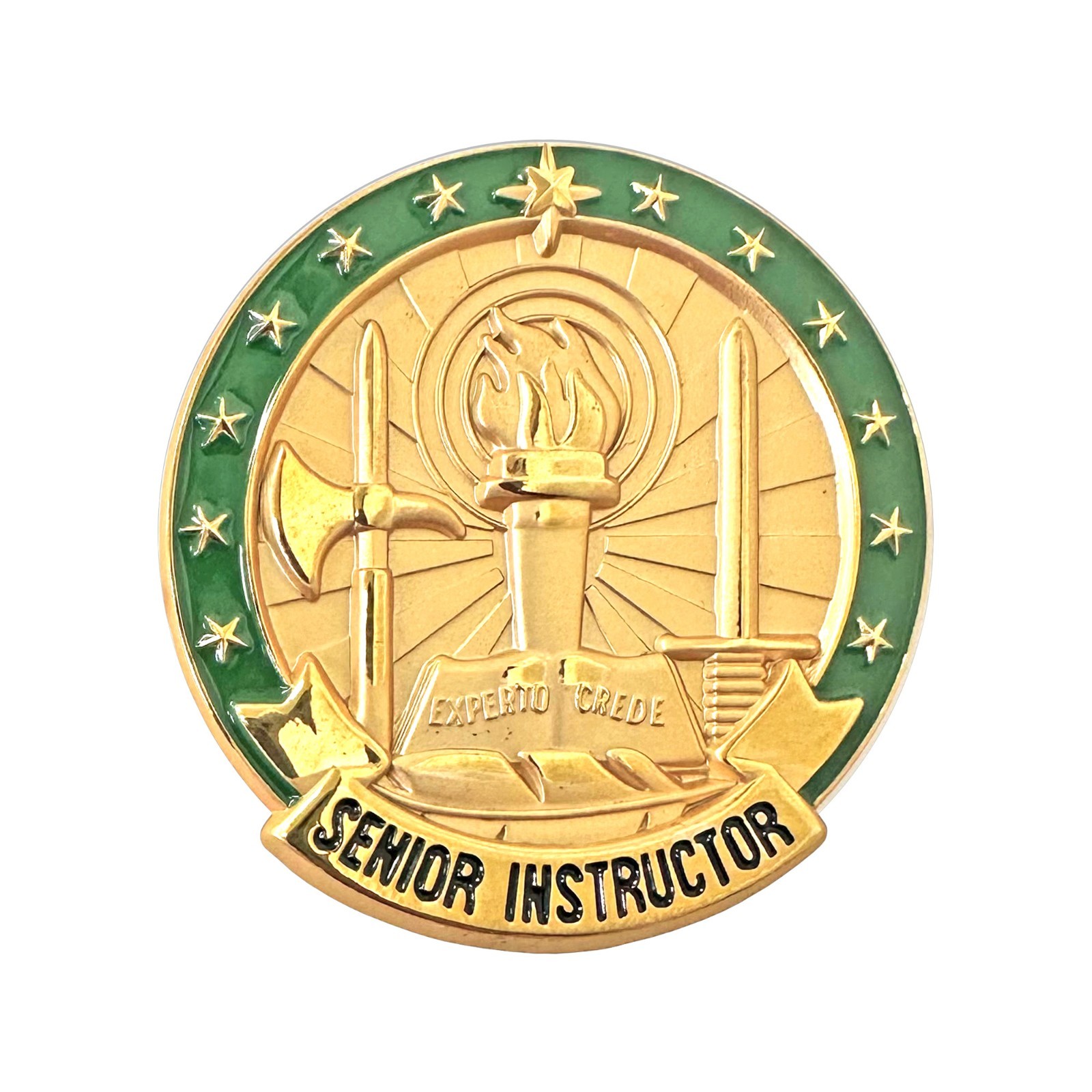 U.S. Army Senior Instructor Full Size Badge Brite (each)