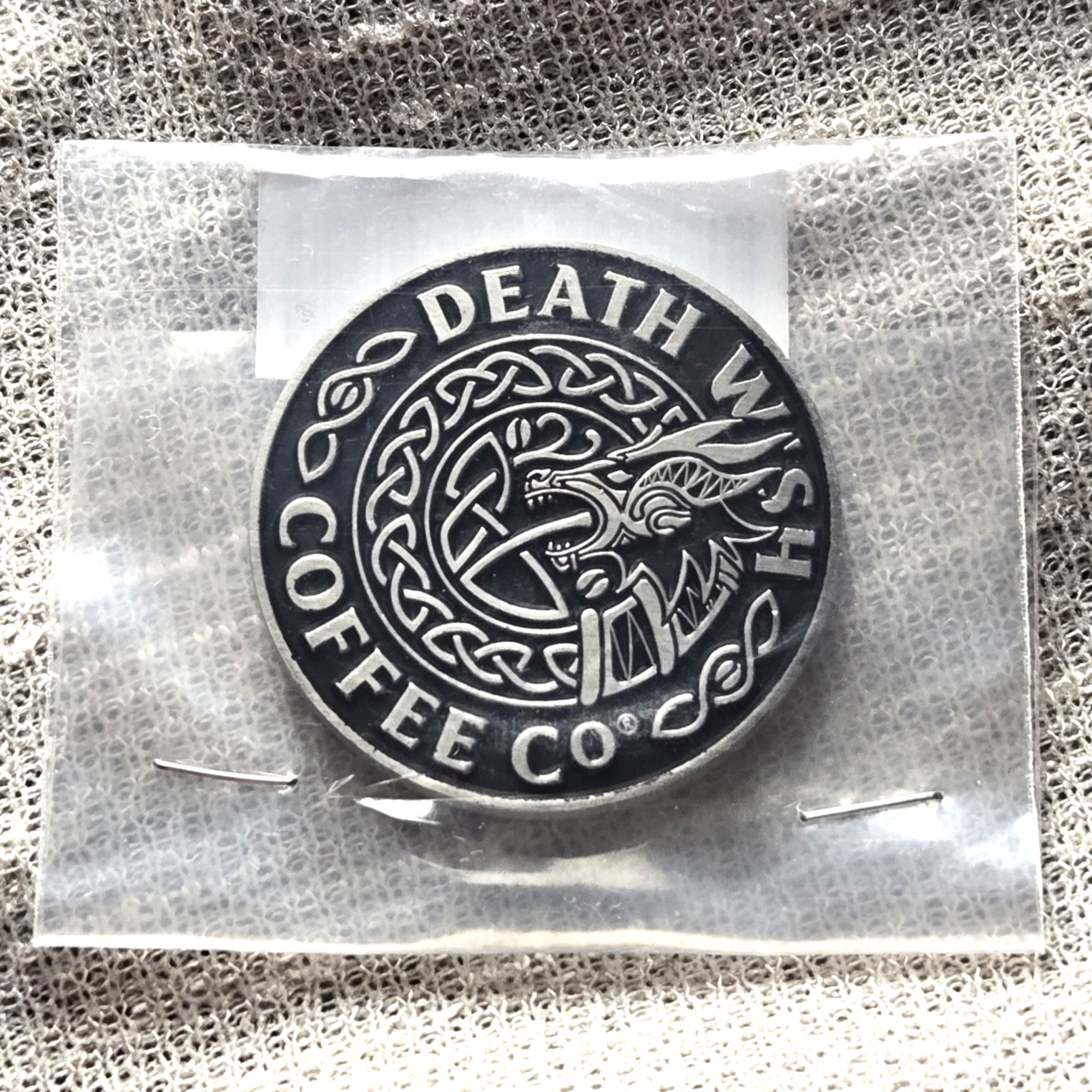 Death Wish Coffee Dragon's Dawn Coin DWCC Celtic Extremely Rare HTF *SOLD OUT