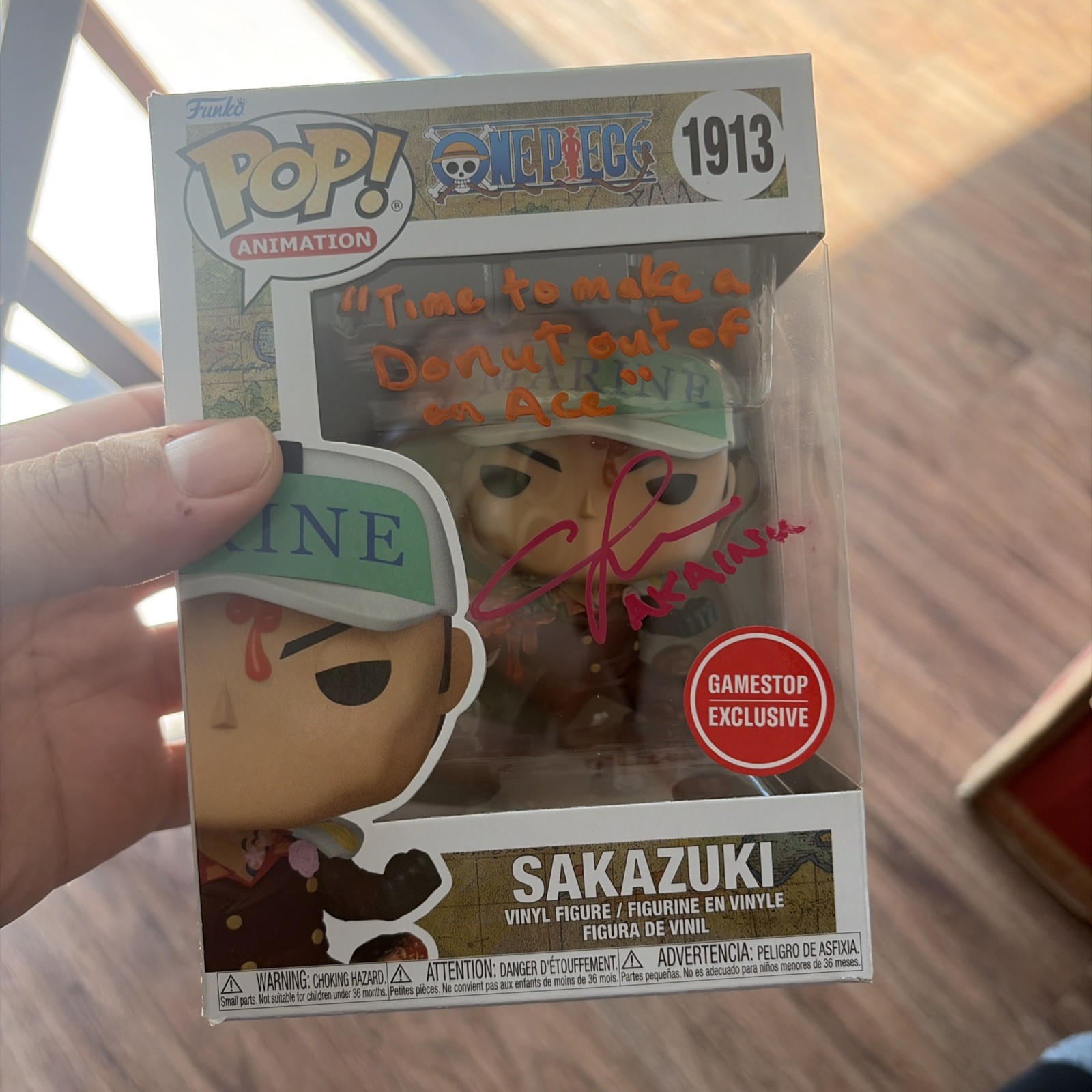 RARE AUTO Funko Pop Vinyl: One Piece - Sakazuki - GameStop (Exclusive) #1913 RARE AUTO Funko Pop Vinyl: One Piece - Sakazuki - GameStop (Exclusive) #1913