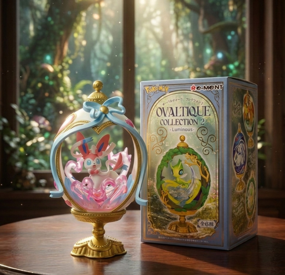 (USA SHIPPING) Re-Ment Pokemon OVALTIQUE Collection 2 Luminous Sylveon Figure
