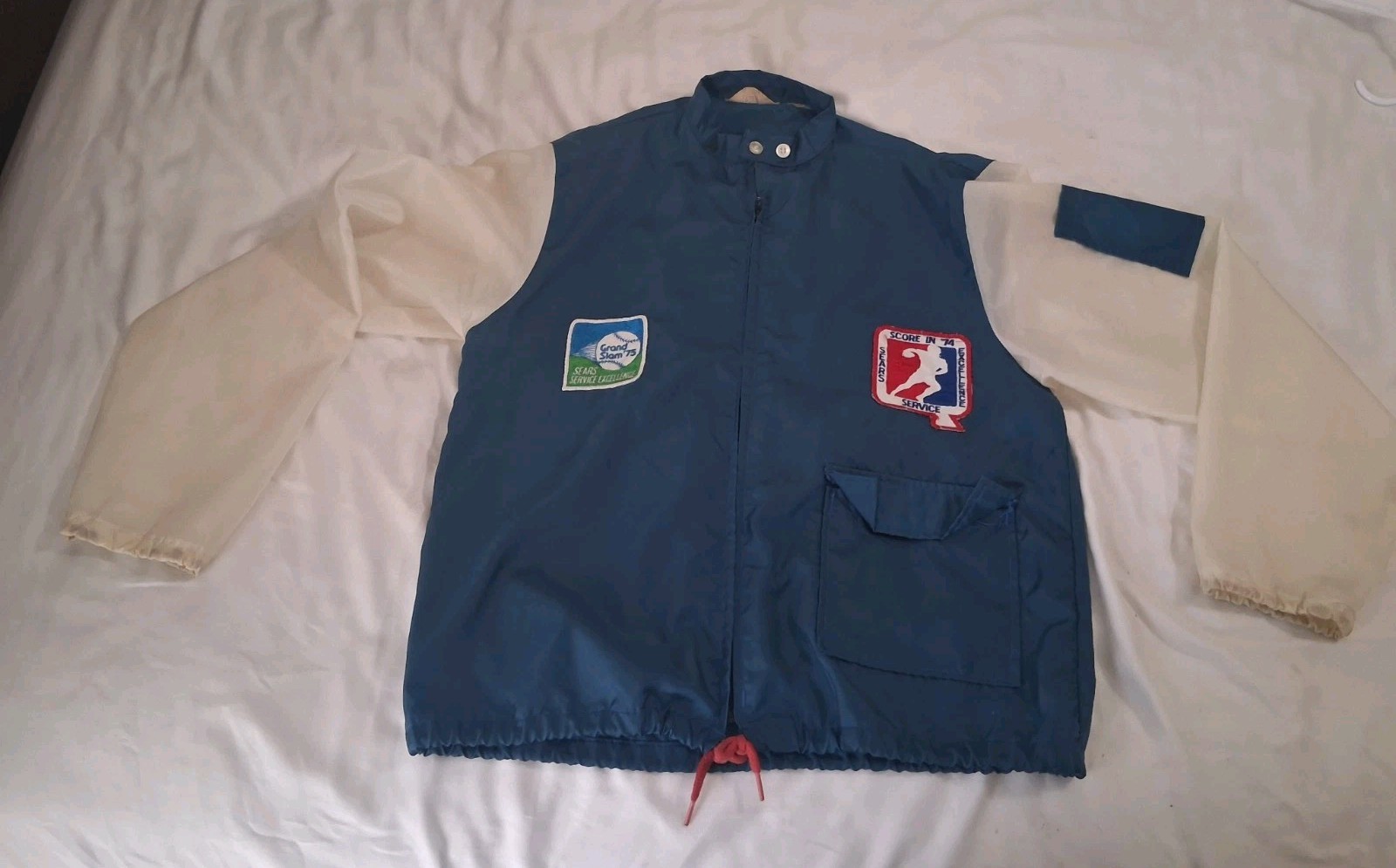 Vintage 1970s Elin Racing Jacket Sears Auto Employee M 1974 Rare Good Con No Res