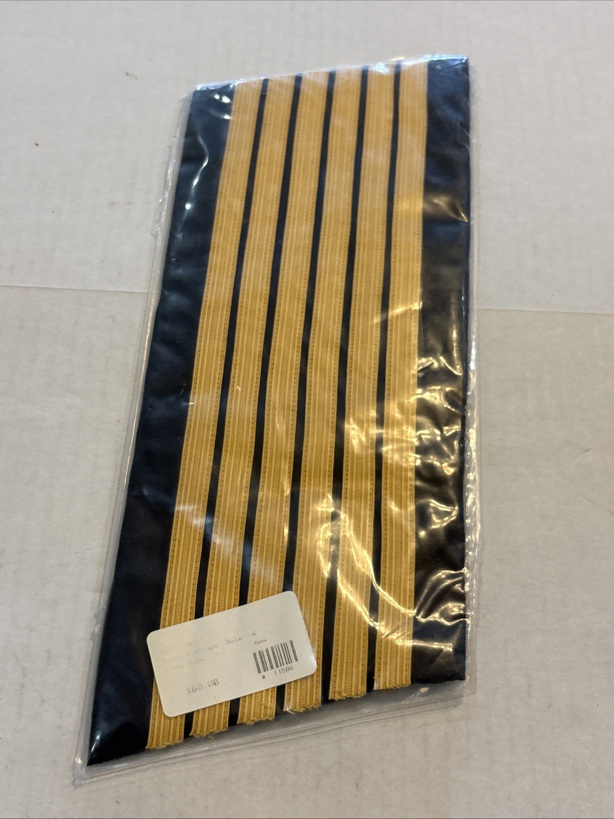 GENUINE U.S. ARMY SERVICE STRIPE GOLD EMBROIDERED ON BLUE MALE Pair 6 Stripe