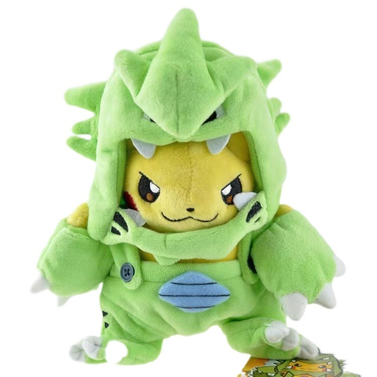 PikaChu Full Tyranitar Outfit Pokémon Plush PikaChu Full Tyranitar Outfit Pokémon Plush
