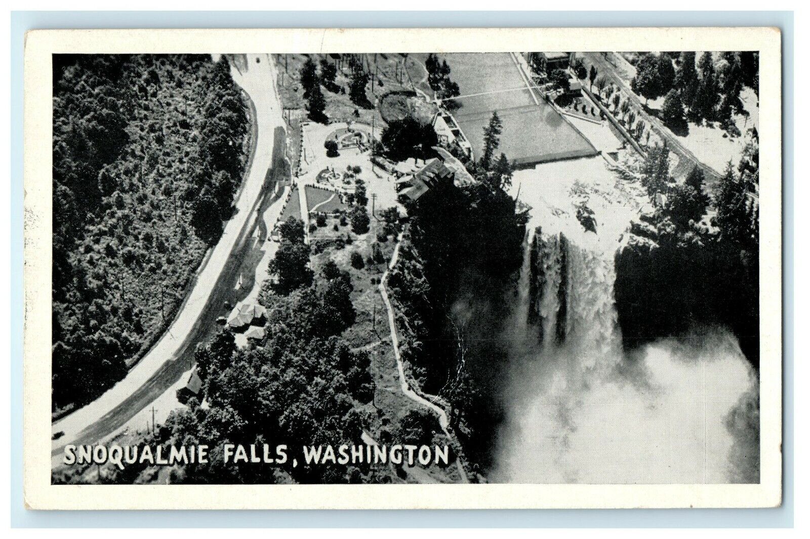 1948 Snoqualmie Falls Seattle Washington WA Posted Vintage Postcard