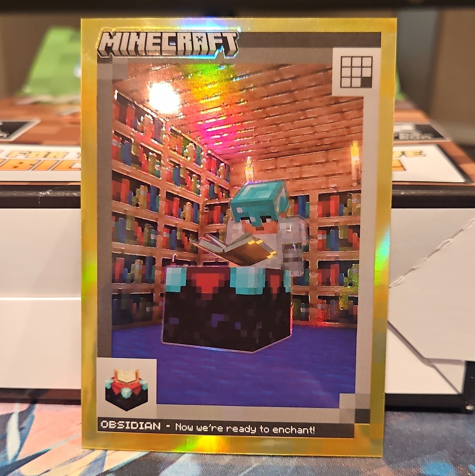 Panini 2024 Minecraft Crafting Chronicles Prizm Obsidian #162 43/49