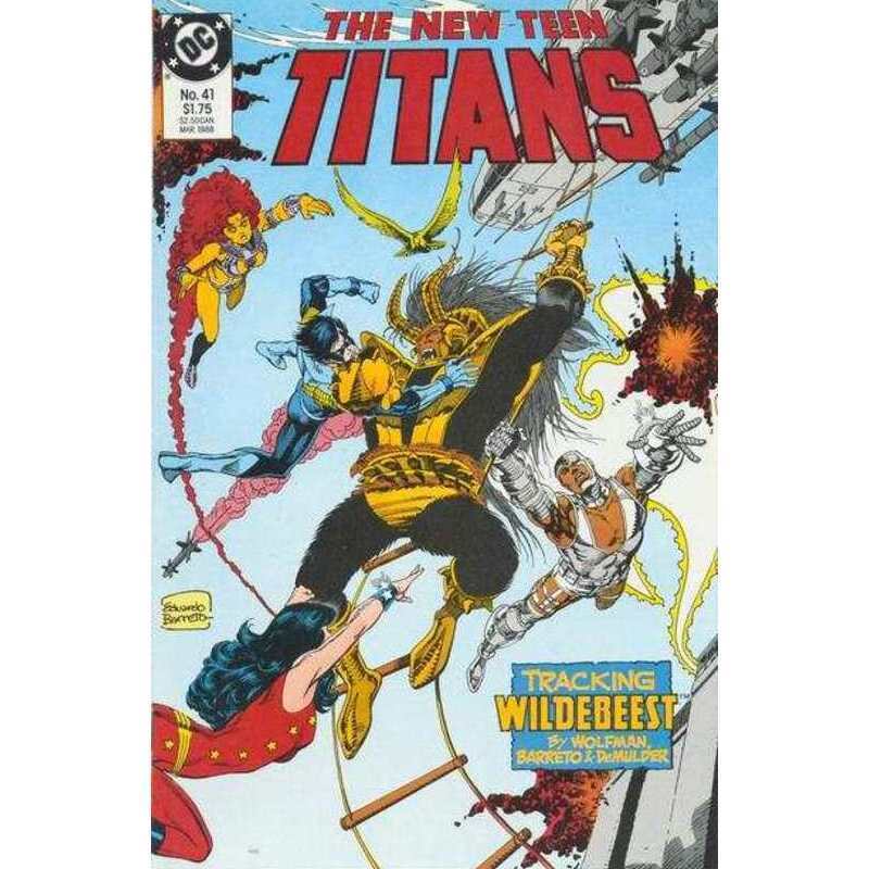 New Teen Titans (1984 series) #41 in Near Mint minus condition. DC comics [n@