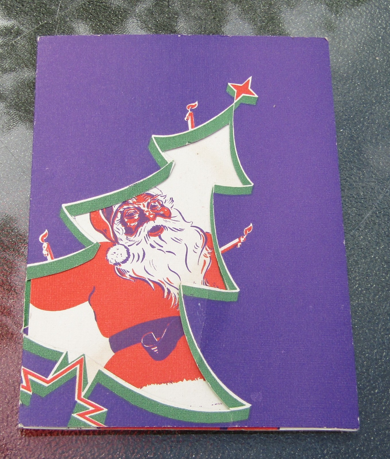 1939 The Bismark Hotel Chicago Merry Christmas Happy New Year Greeting Card LOOK