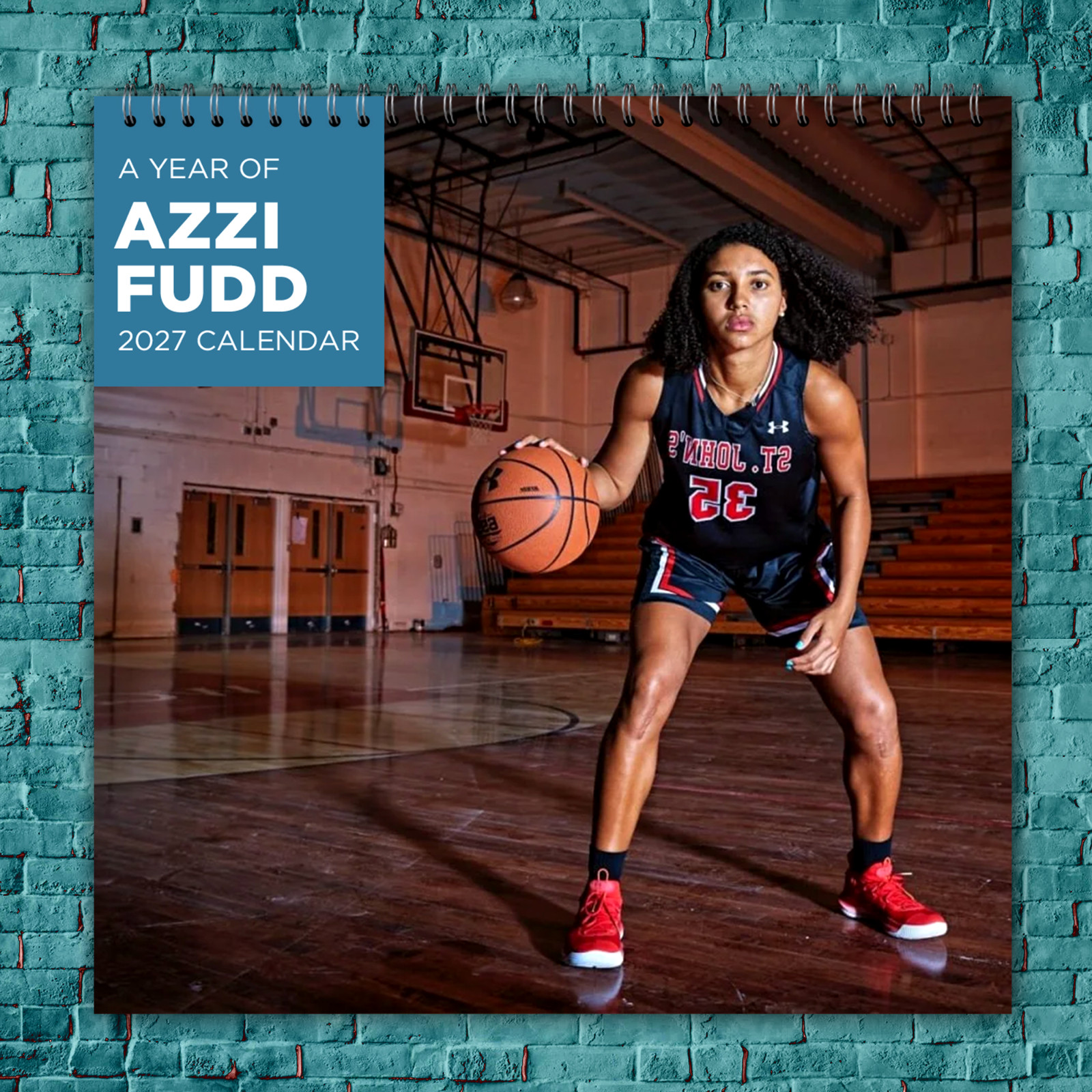 Azzi Fudd 2027 Wall Calendar 12 Month Celebrity Photo Fan Collectible