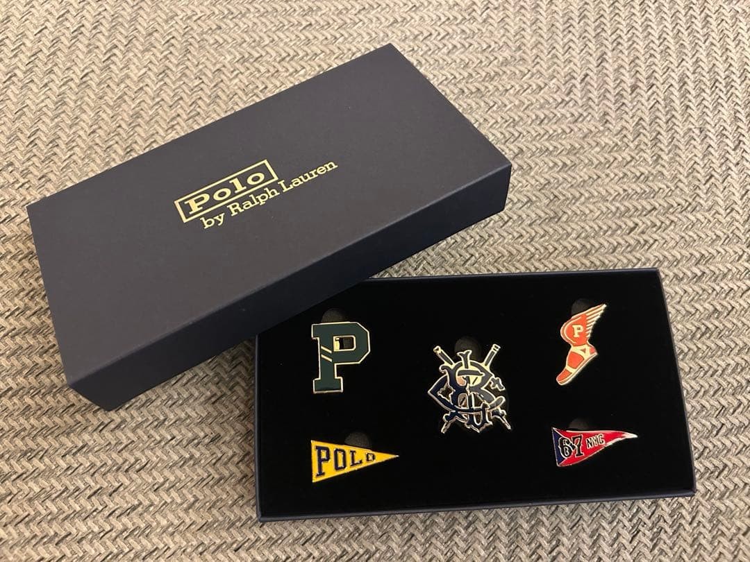 Polo Ralph Lauren Pin Badge Set Novelty Rare JP