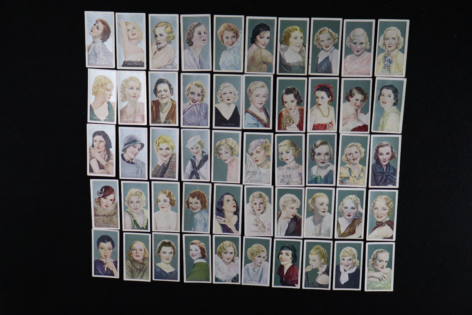 CVR449 Godfrey Phillips Cigarette Cards Film Favourites 1934 Complete Set 50