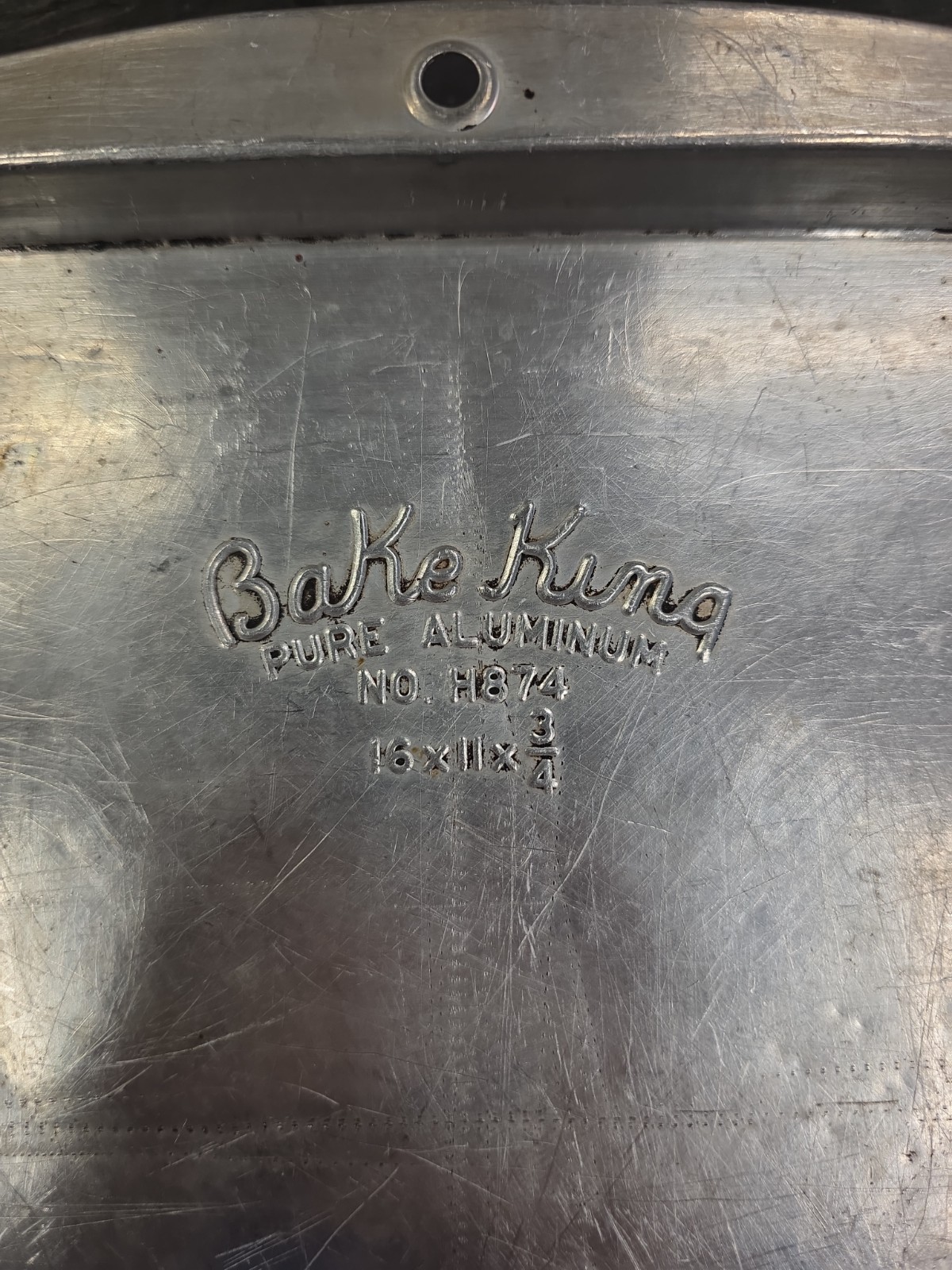 Vtg Bake King Aluminum Baking Pan Cookie Sheet Roll 16x11x3/4 USA Cake H874 Vtg Bake King Aluminum Baking Pan Cookie Sheet Roll 16x11x3/4 USA Cake H874