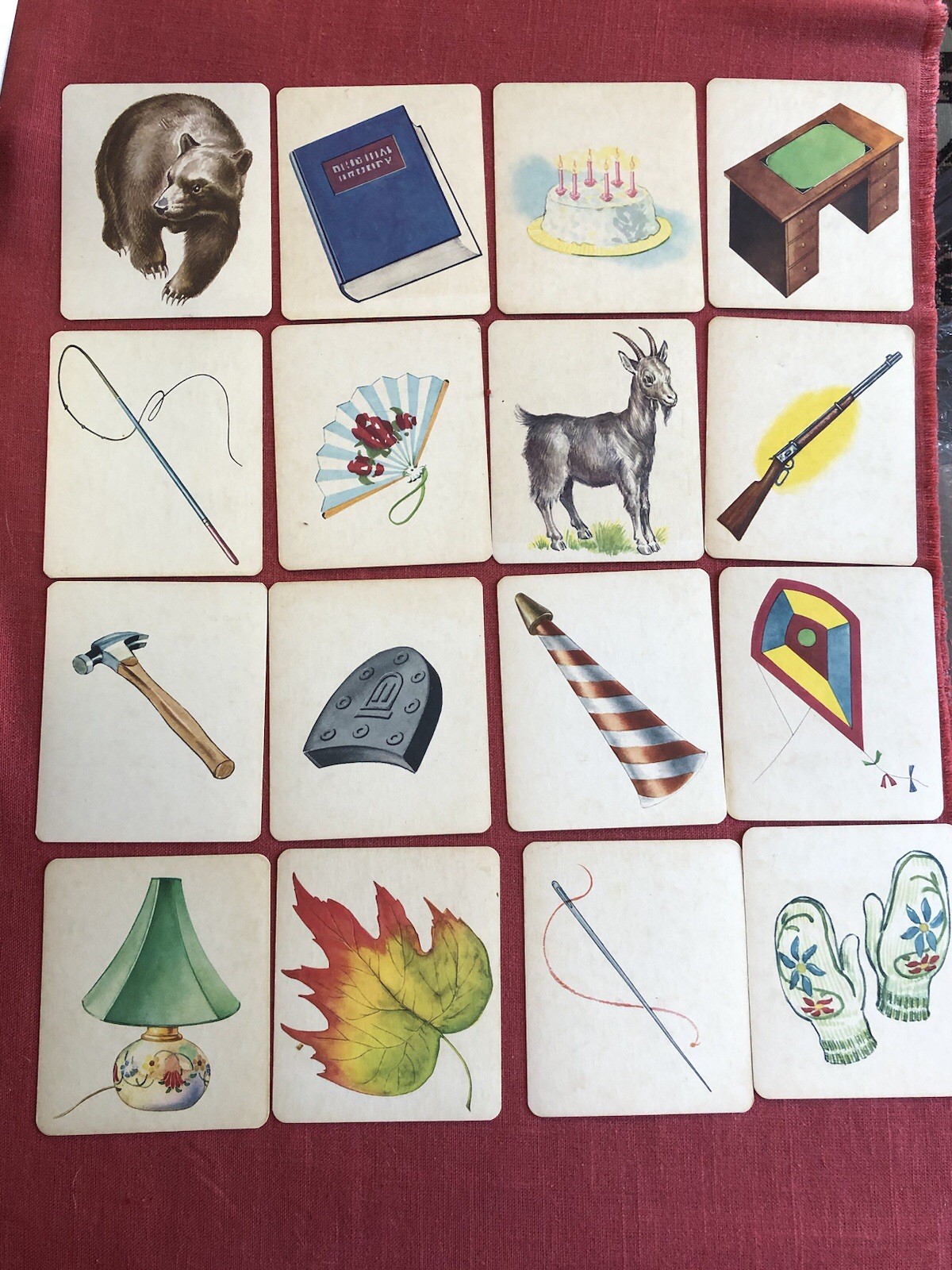 Antique Flash Cards C1920 Antique Flash Cards C1920
