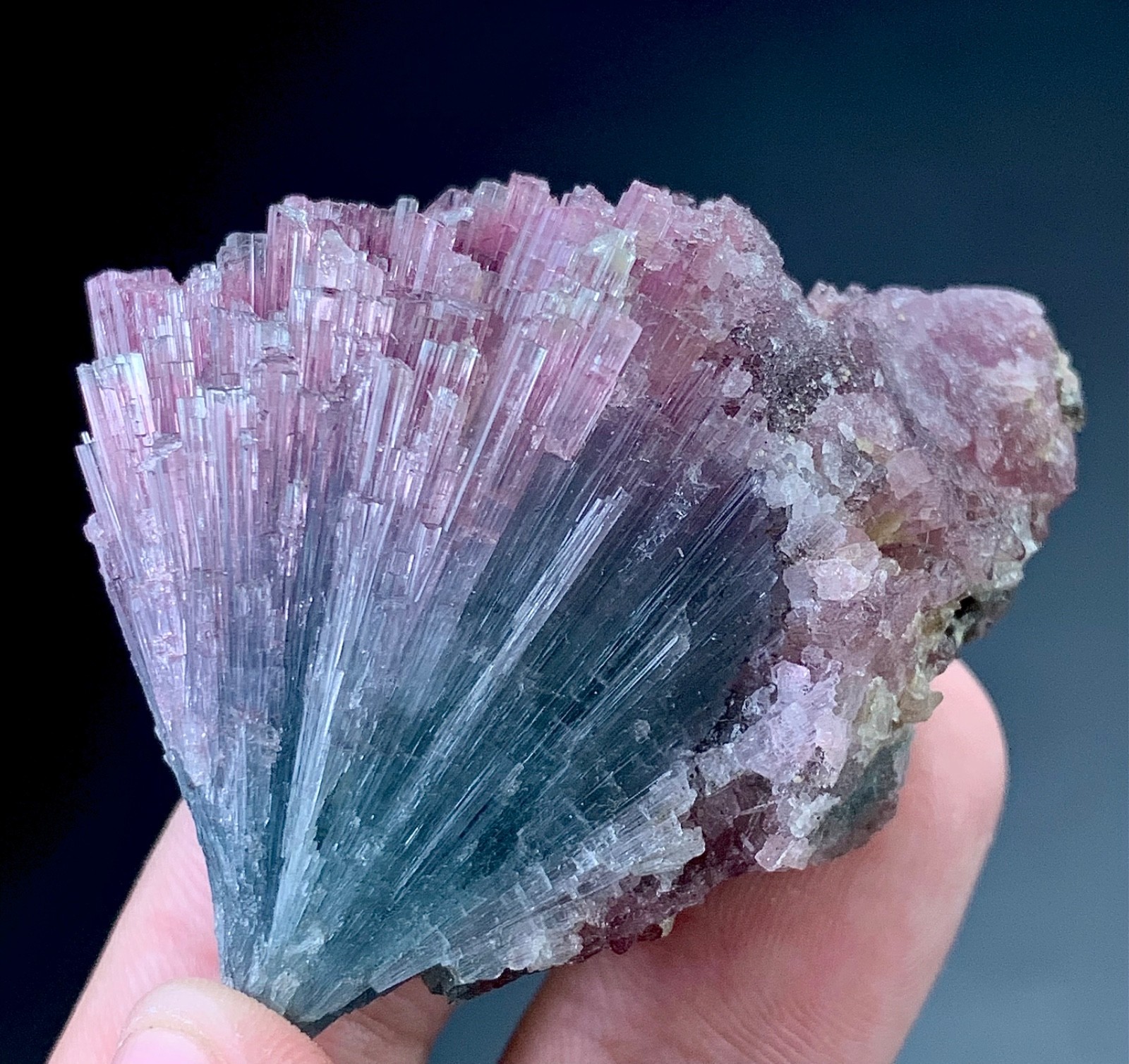 Bi Colour Tourmaline Crystal From Afghanistan 265 Carat