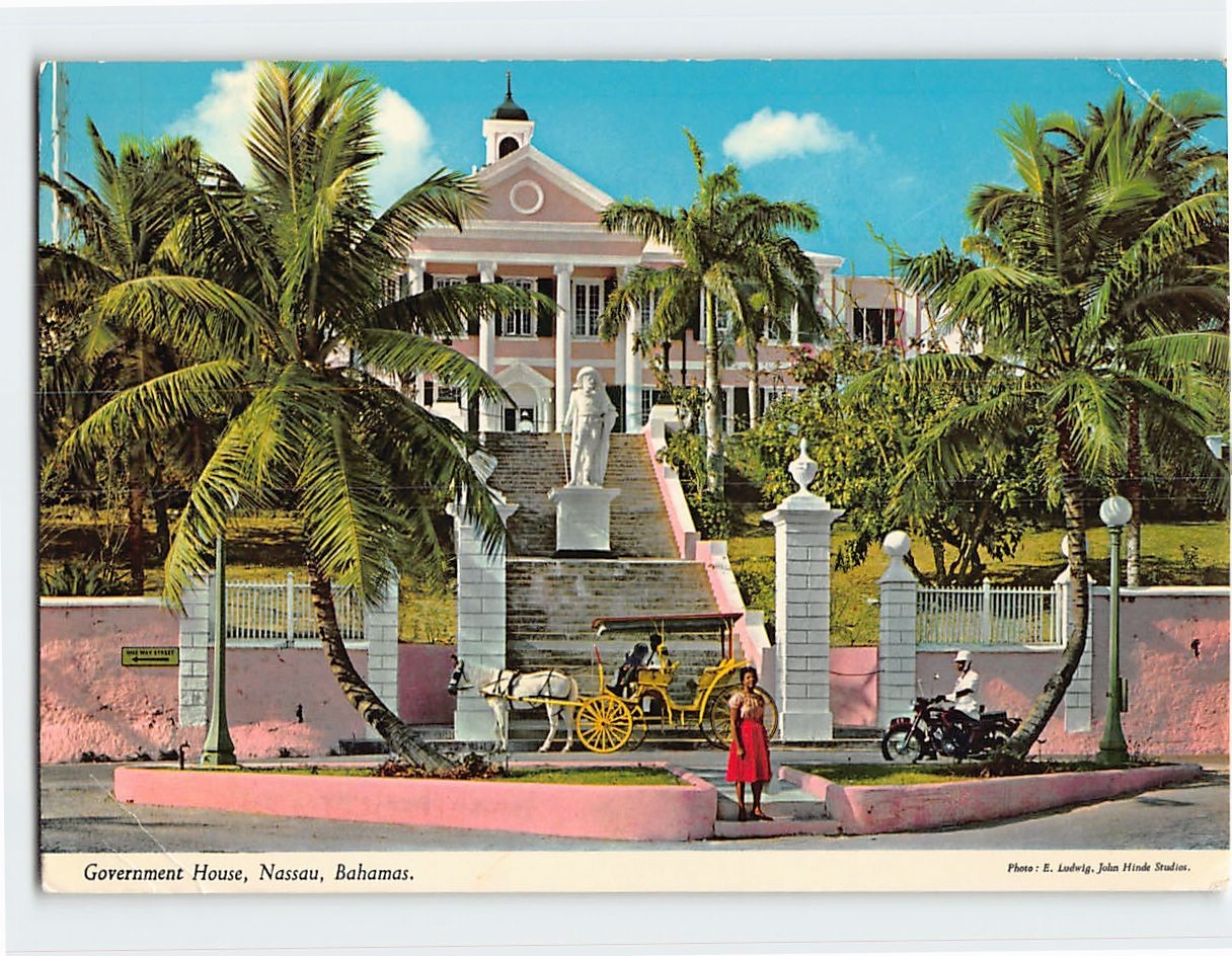 Postcard Government House Nassau Bahamas