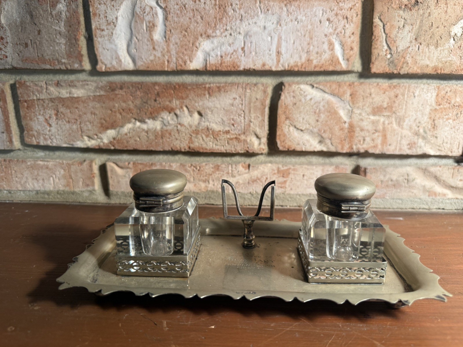 1927 Double Inkwell EPNS 1927 Double Inkwell EPNS