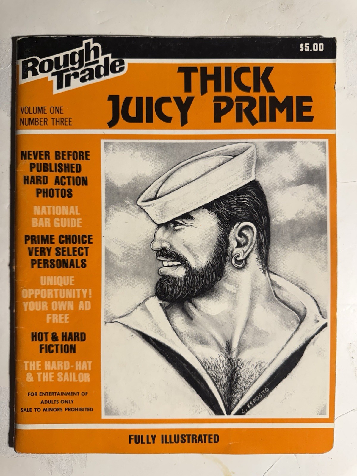 ROUGH TRADE #3- NO DATE (1970’s) -VINTAGE FICTION PHOTOGRAPHY & ART MAGAZINE