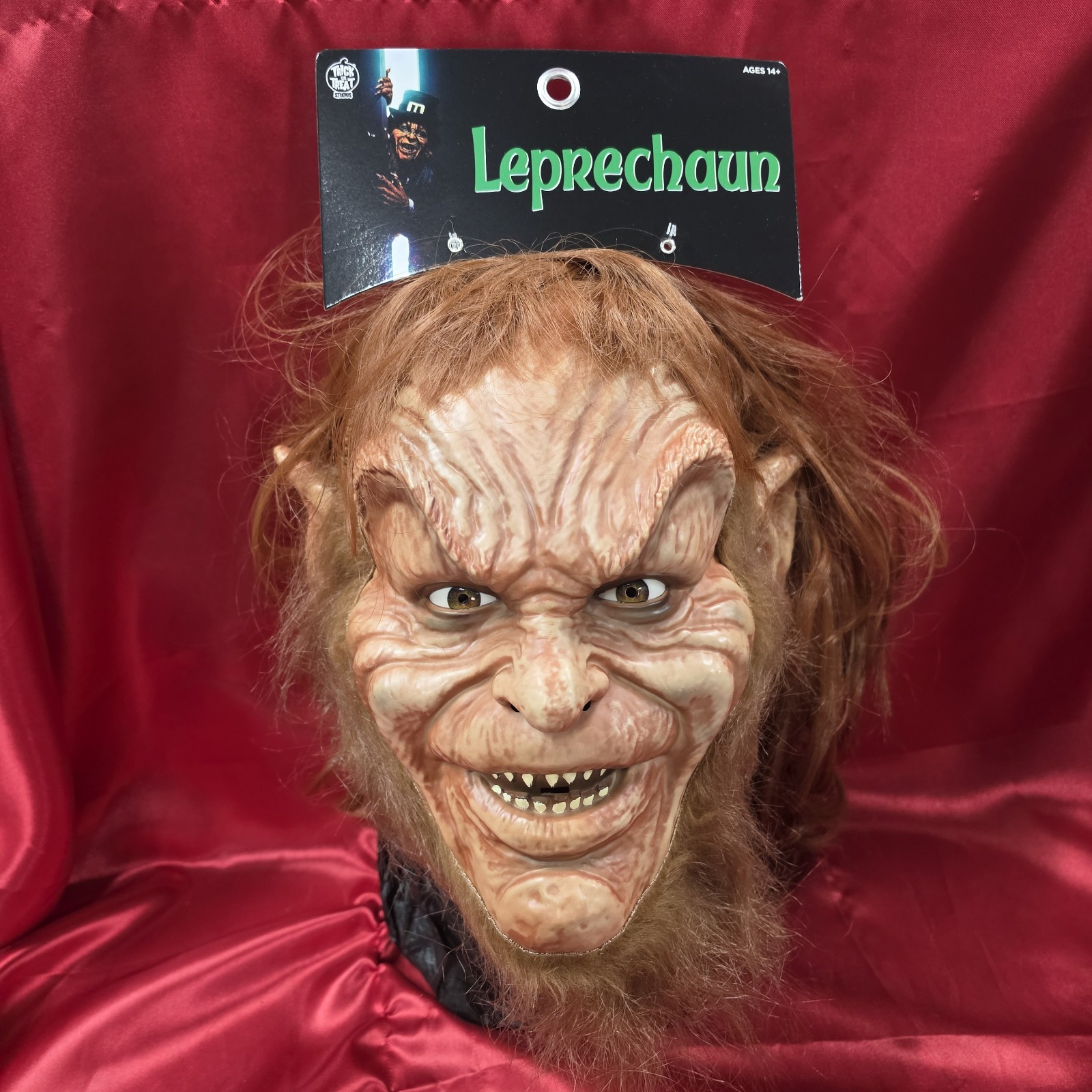 Leprechaun- Leprechaun Deluxe Injection Mask -Trick or Treat Studios - IN STOCK