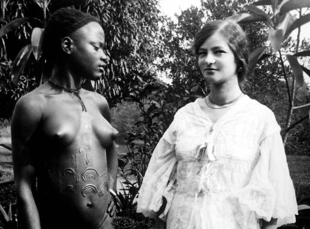 Congo Belgian Two Ethnic Groups Compared 1910 OLD PHOTO