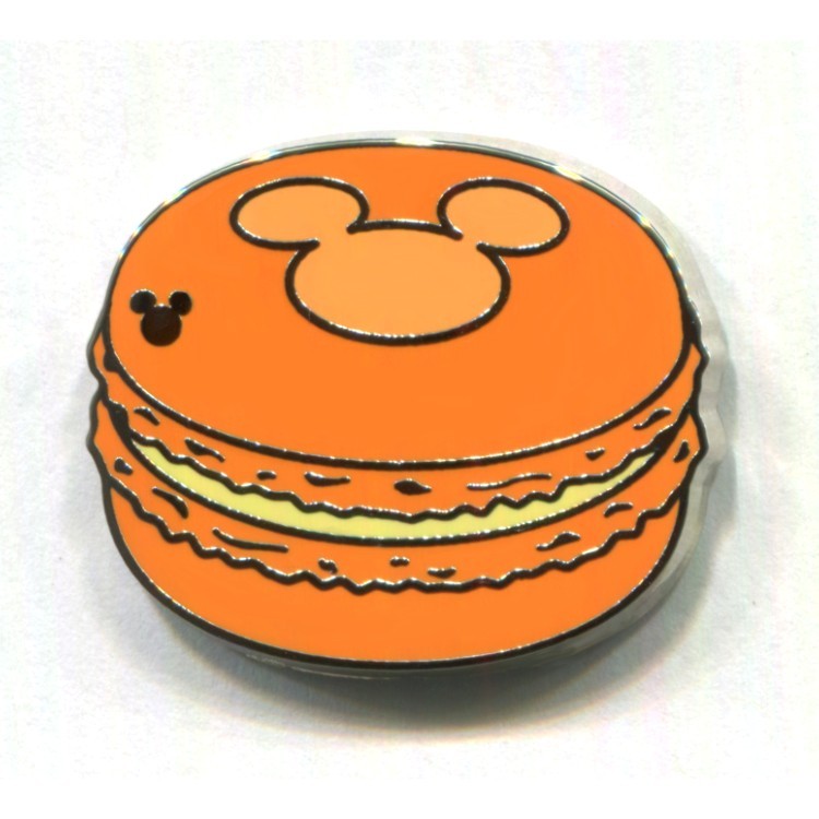 Disney Pin Orange Macaron Hidden Mickey COMPLETER Pin