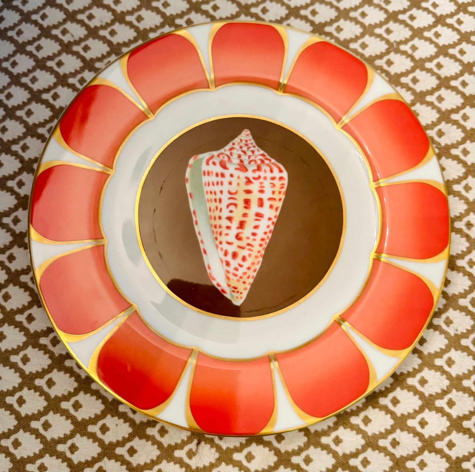 Lynn Chase Coquilles Des Mers salad/dessert plates (set  of 8) 