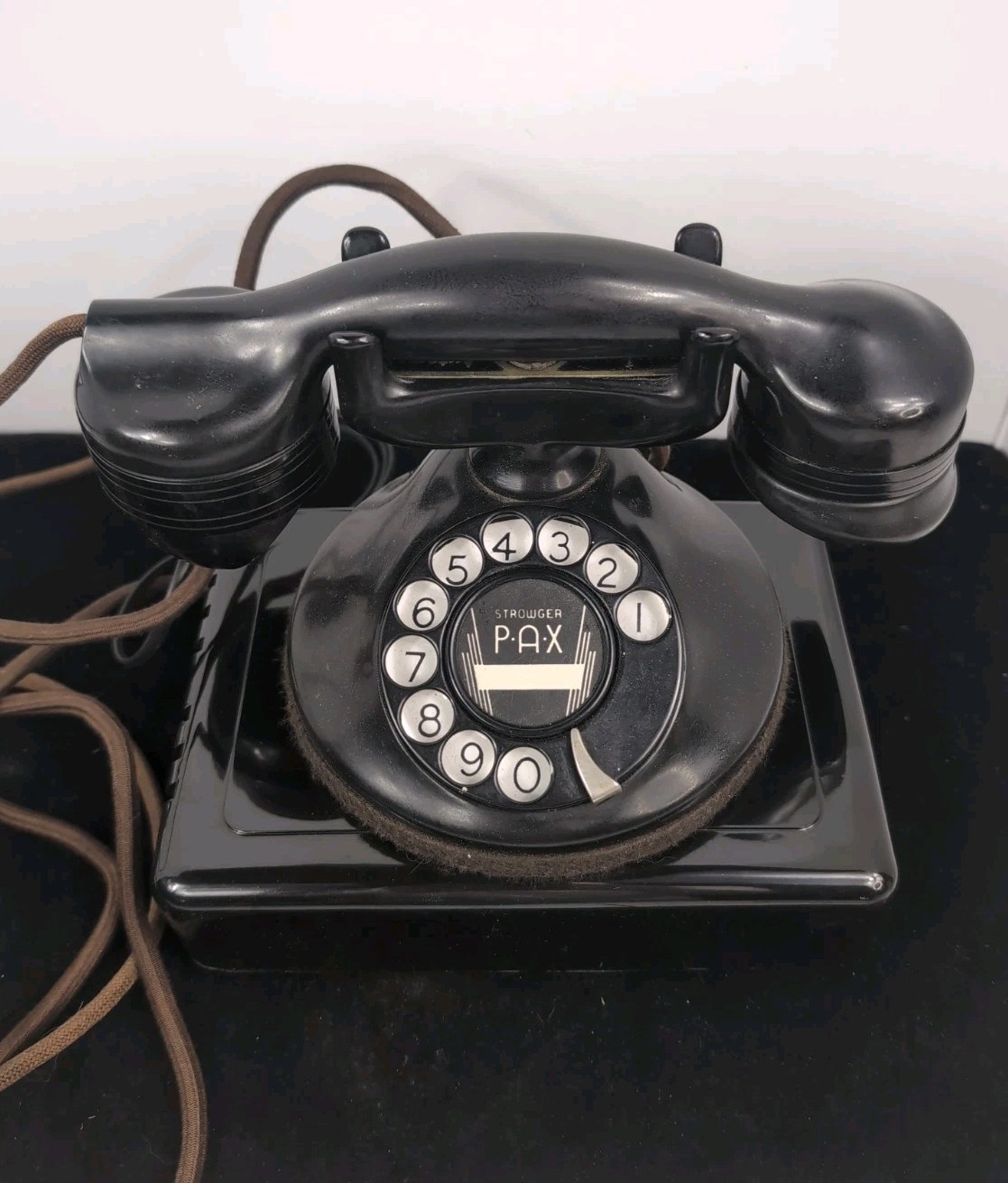 1930\'s Black Automatic Electric 1A Monophone Bakelite w/Subset *Restored* 1930\'s Black Automatic Electric 1A Monophone Bakelite w/Subset *Restored*