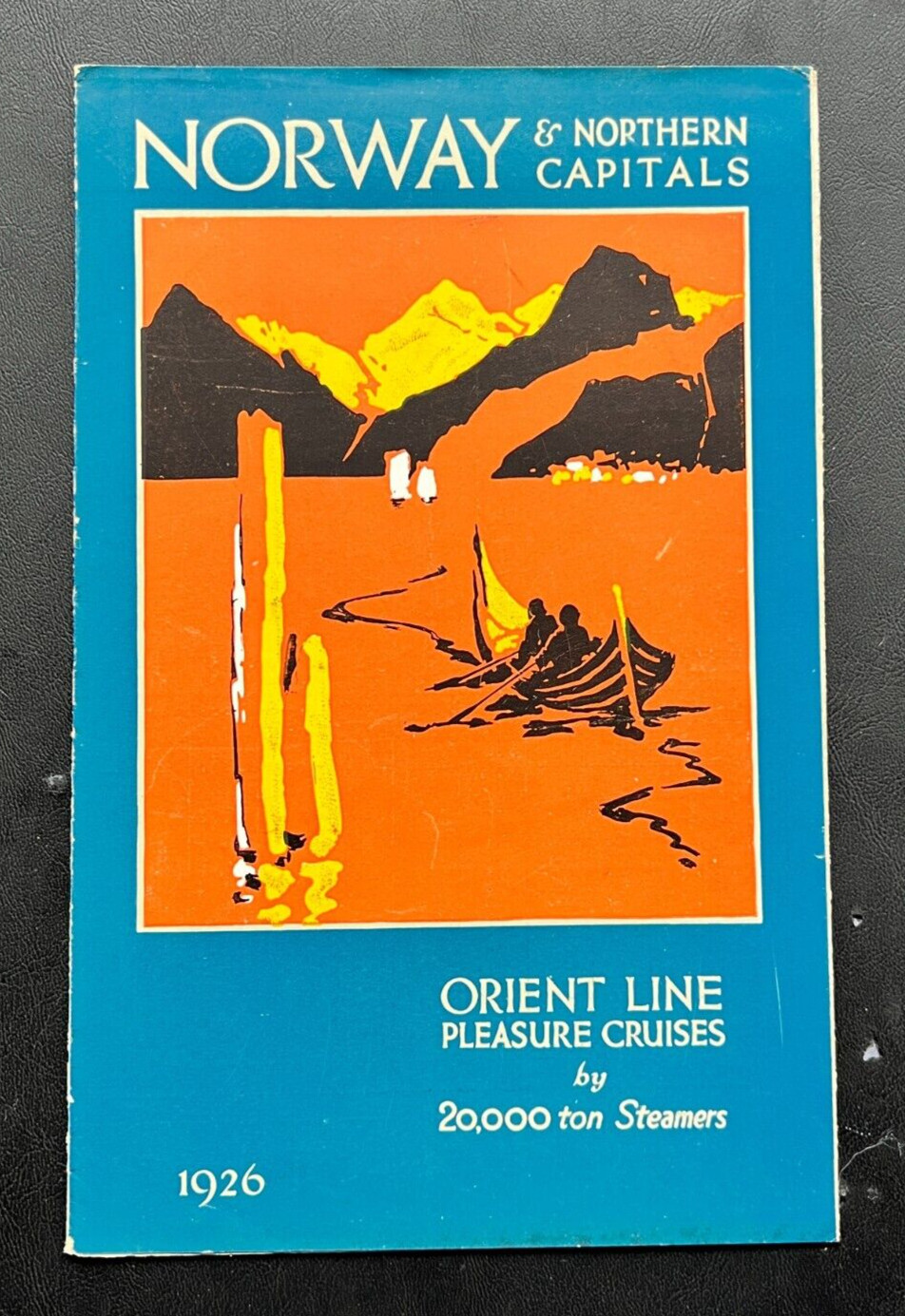 1926 Orient Line Cruise Advertising Brochure  Norway & Northern Capitals