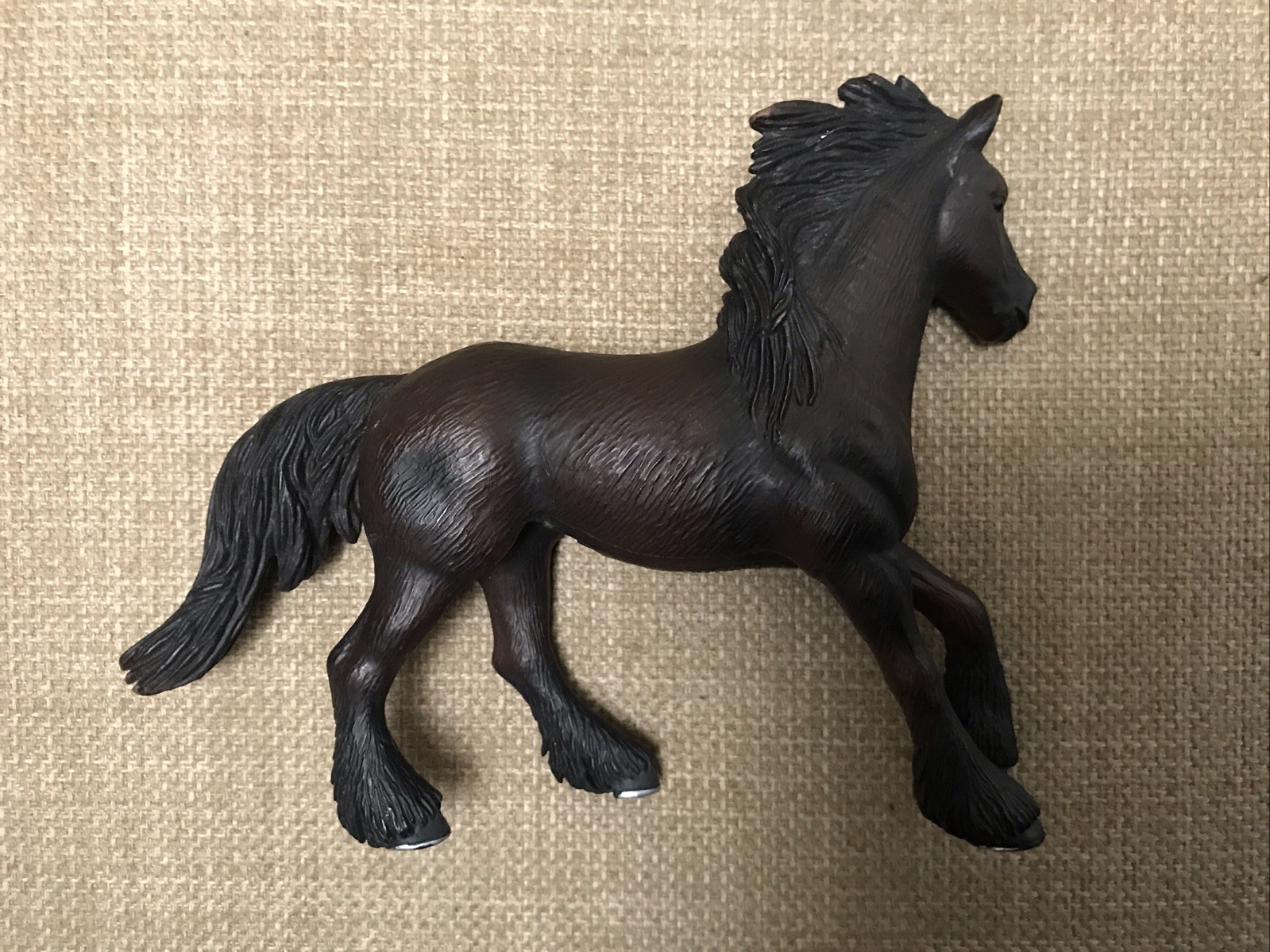Schleich 2005 D-73527 Black Brown Friesian Mare Plastic Model Horse Figurine