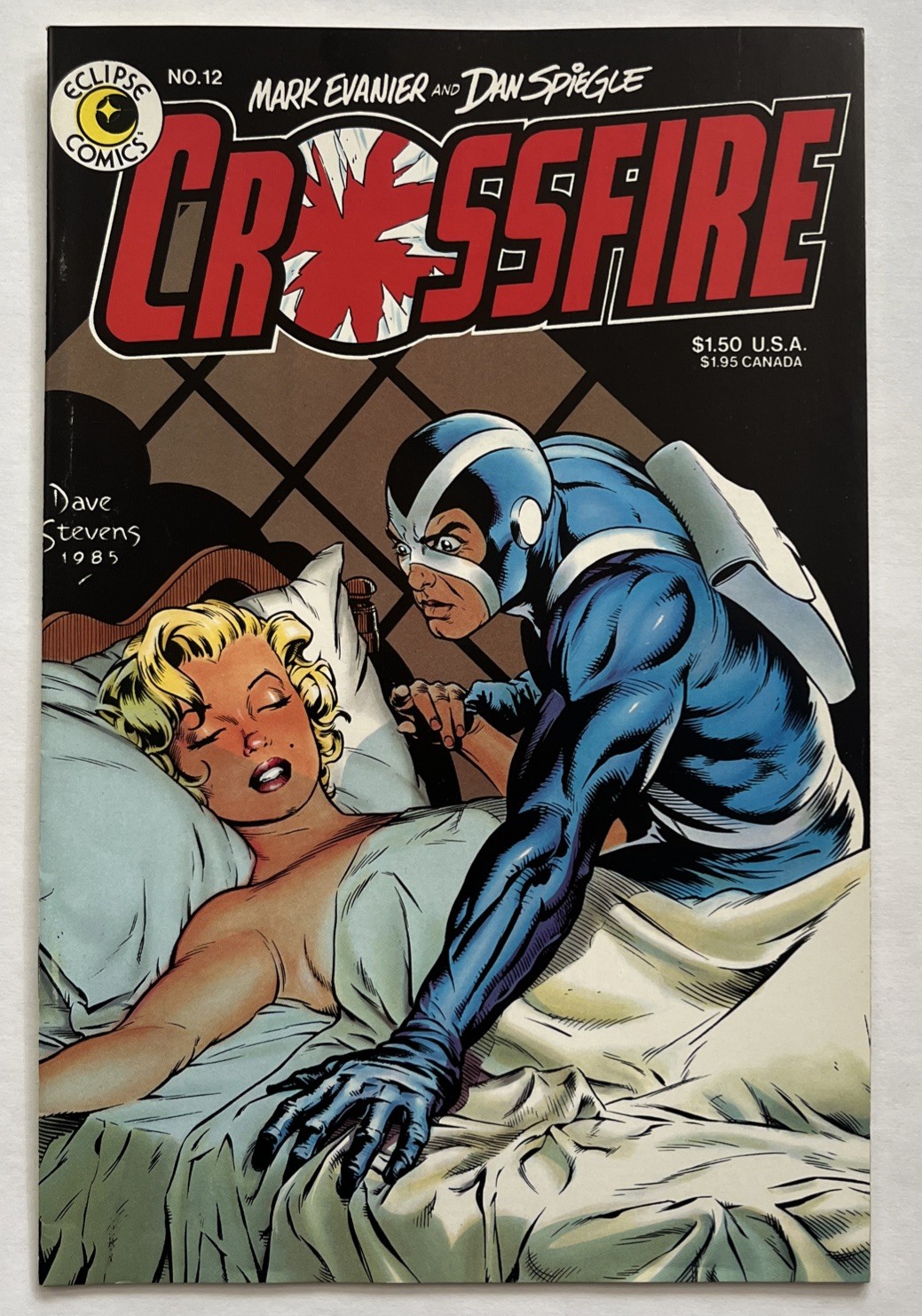 Crossfire #12 Eclipse 1985 Dave Stevens Marilyn Monroe Cover High Grade HTF 