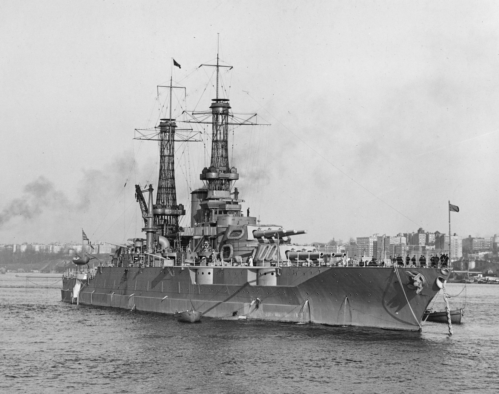 USS Mississippi BB-41 Battleship Vintage WWII Naval Photo Reprint