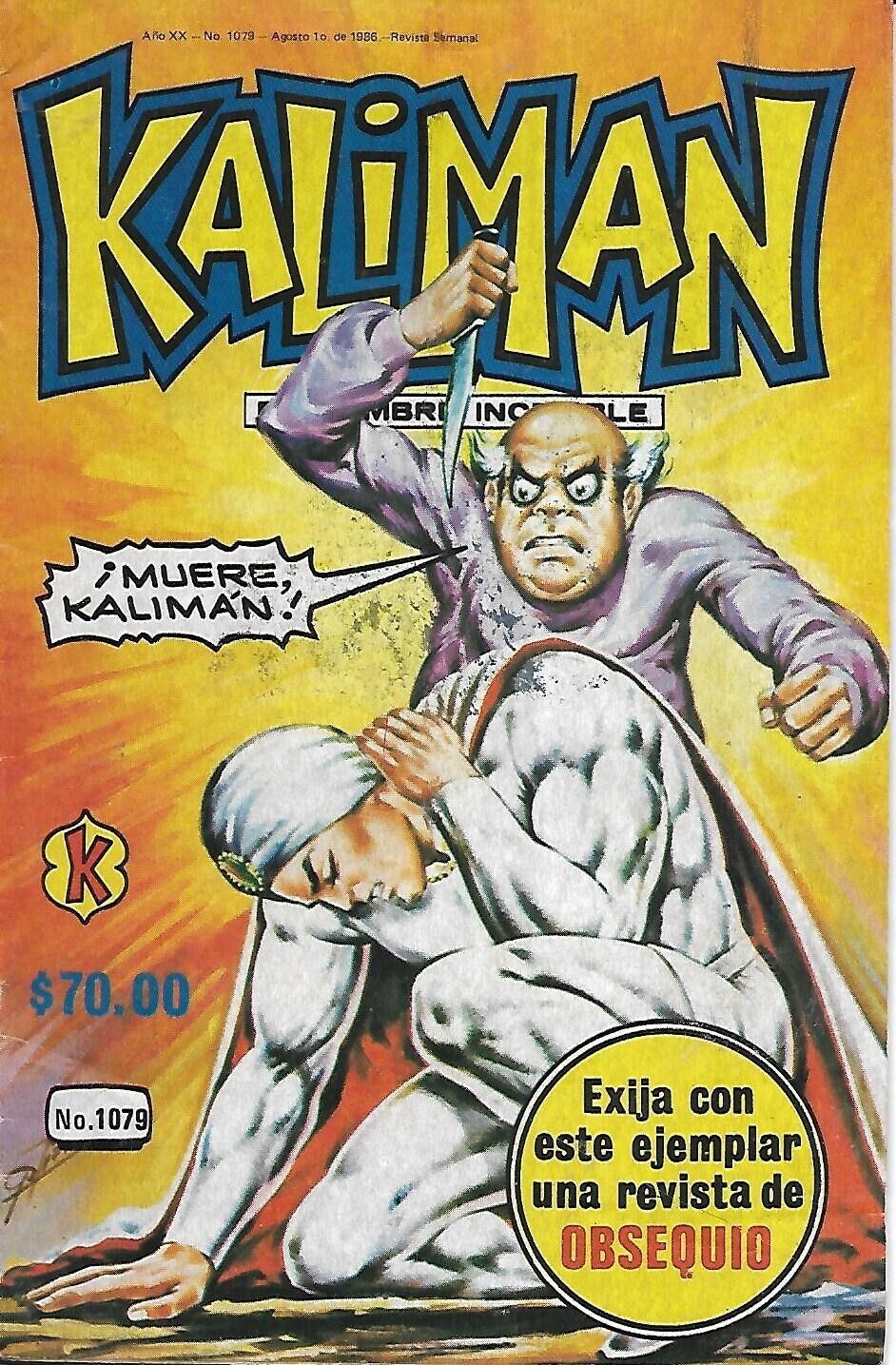 Kaliman El Hombre Increible #1079 - Agosto 1, 1986
