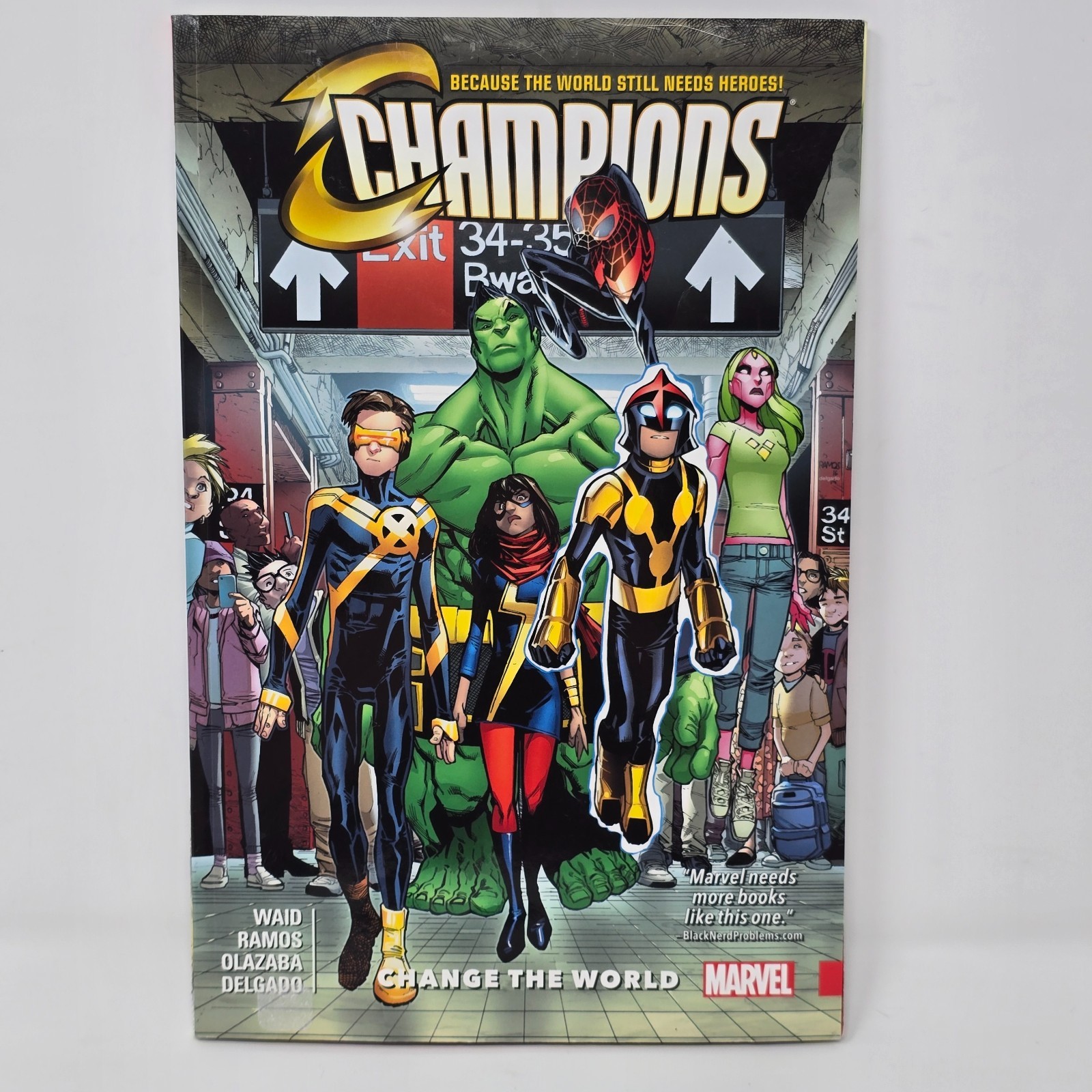 Marvel Champions Change The World Graphic Novel Trade Paperback 2017 Waid Ramos