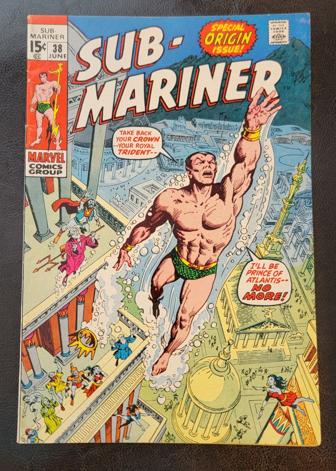 Sub-Mariner #38 Marvel Comics 1971 Origin Namor Classic Severin cover VF 8.0