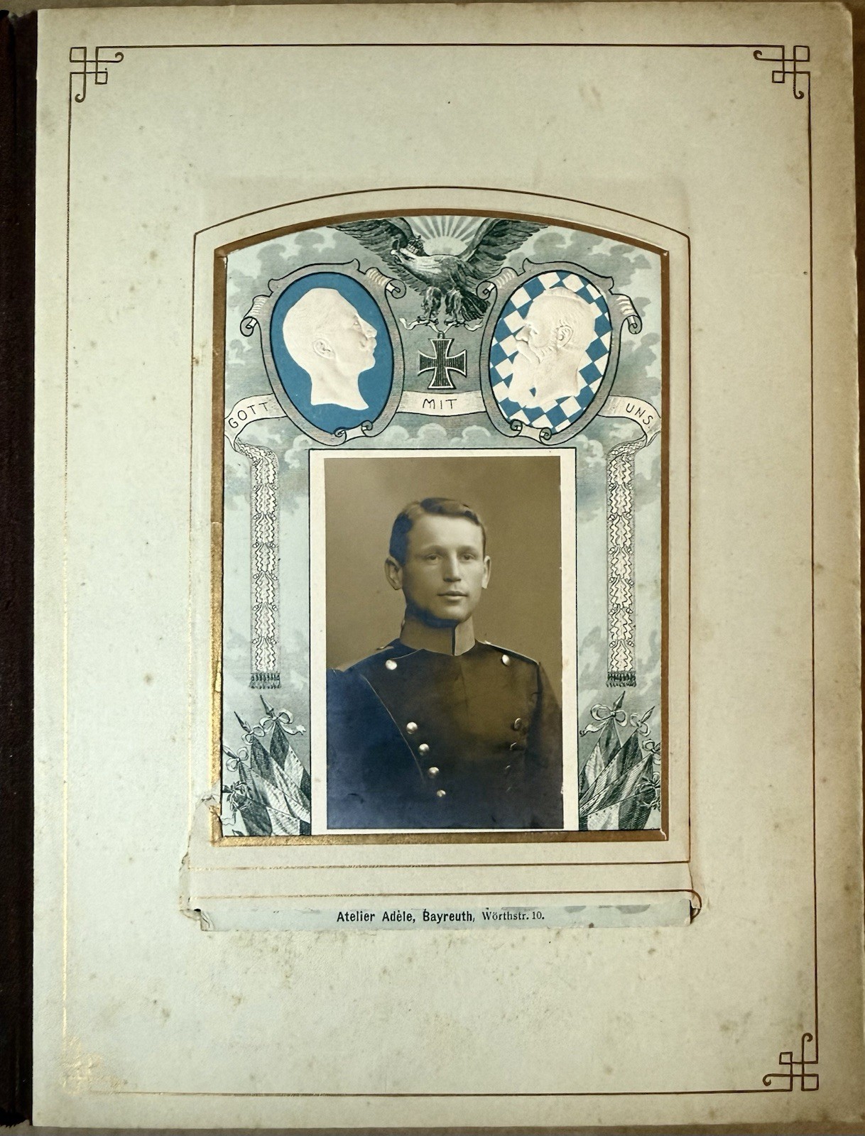 Antique German Photo Portrait Album - CDVs & Cabinet Cards - circa 1890-1910