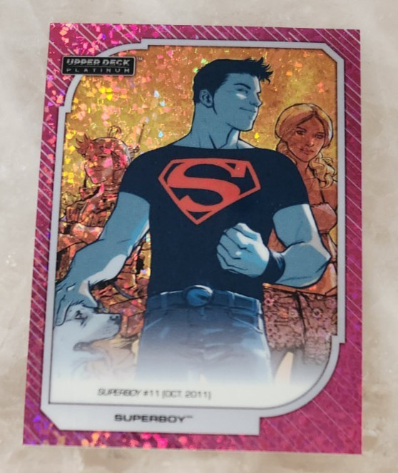 2026 UD Upper Deck Platinum DC SUPERBOY #168 PINK CRYSTALS 5/5 OMEGA RARE SP ~