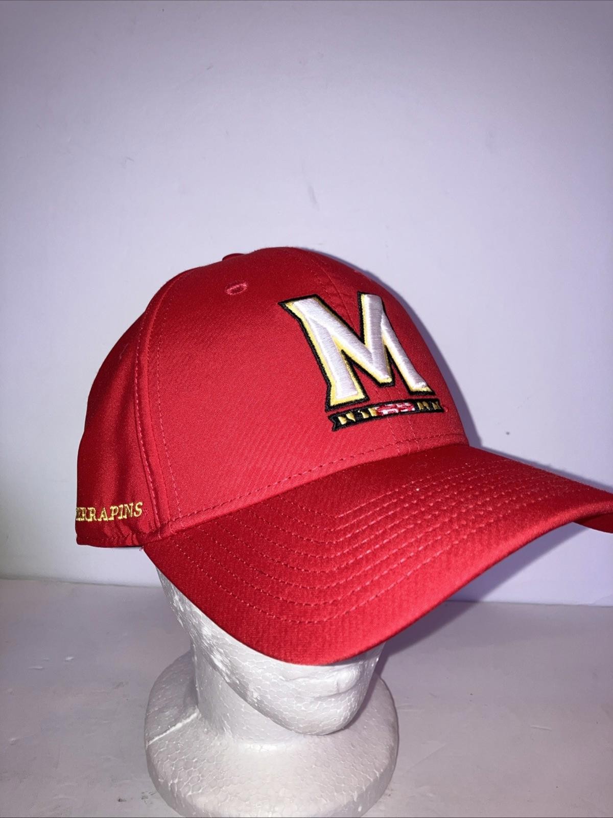 Maryland Terrapins Mens BIG Ten Hat Flex L/XL Adult Top of the World Cap NEW Maryland Terrapins Mens BIG Ten Hat Flex L/XL Adult Top of the World Cap NEW