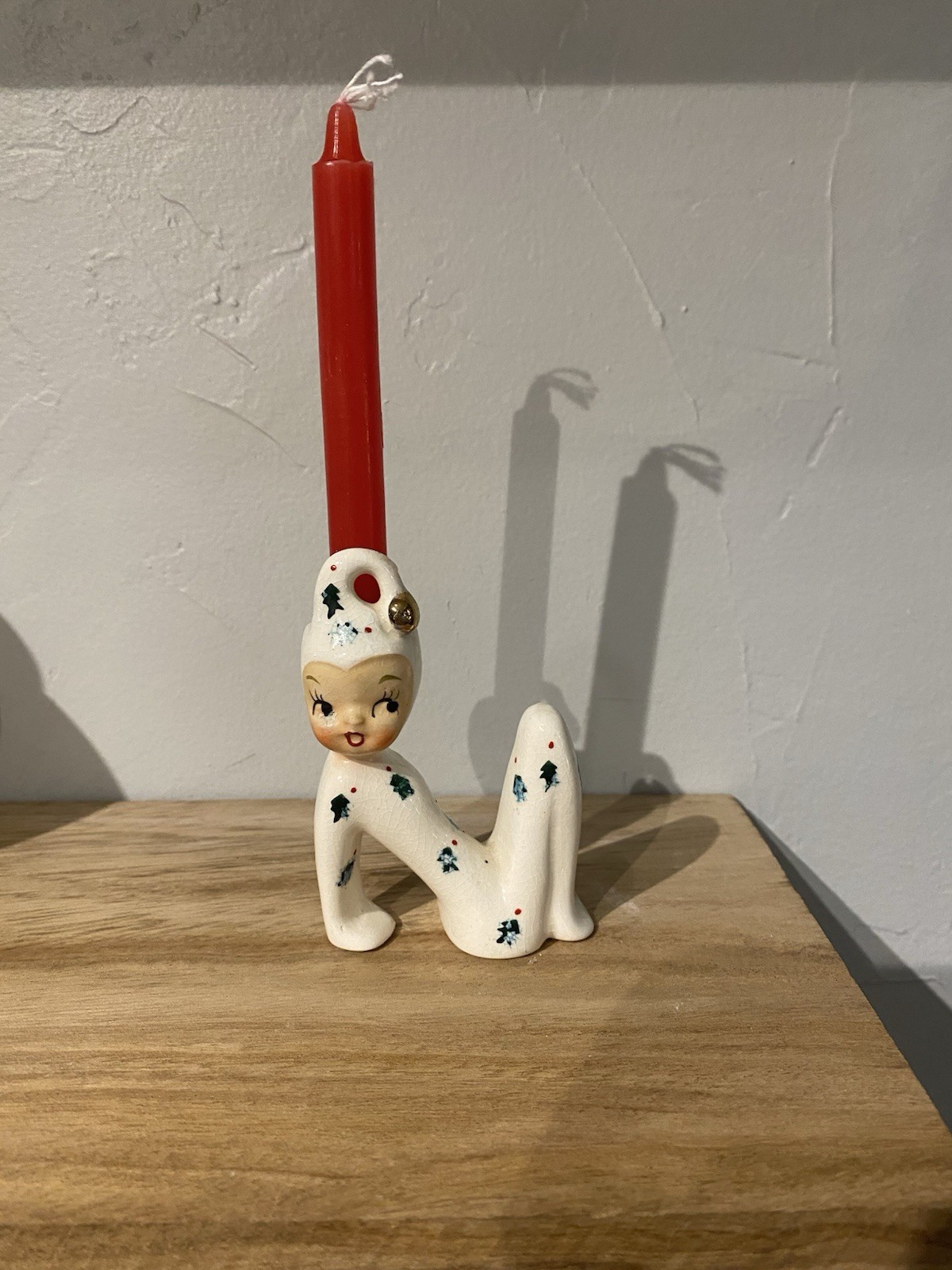 Vintage Holt Howard “N” from Pixie Noel Set Christmas Candle Holder Vintage Holt Howard “N” from Pixie Noel Set Christmas Candle Holder