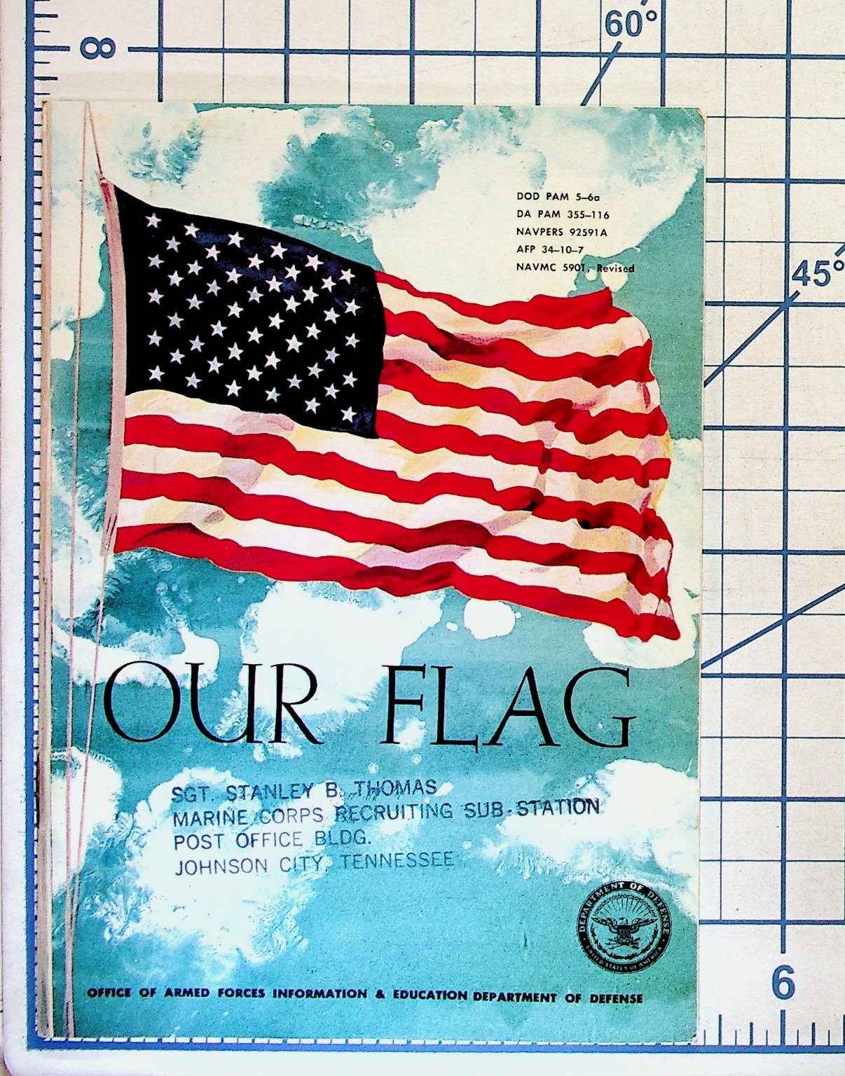 Our Flag 1959-1960 US Marine Corps Pamphlet Johnson City TN Military History