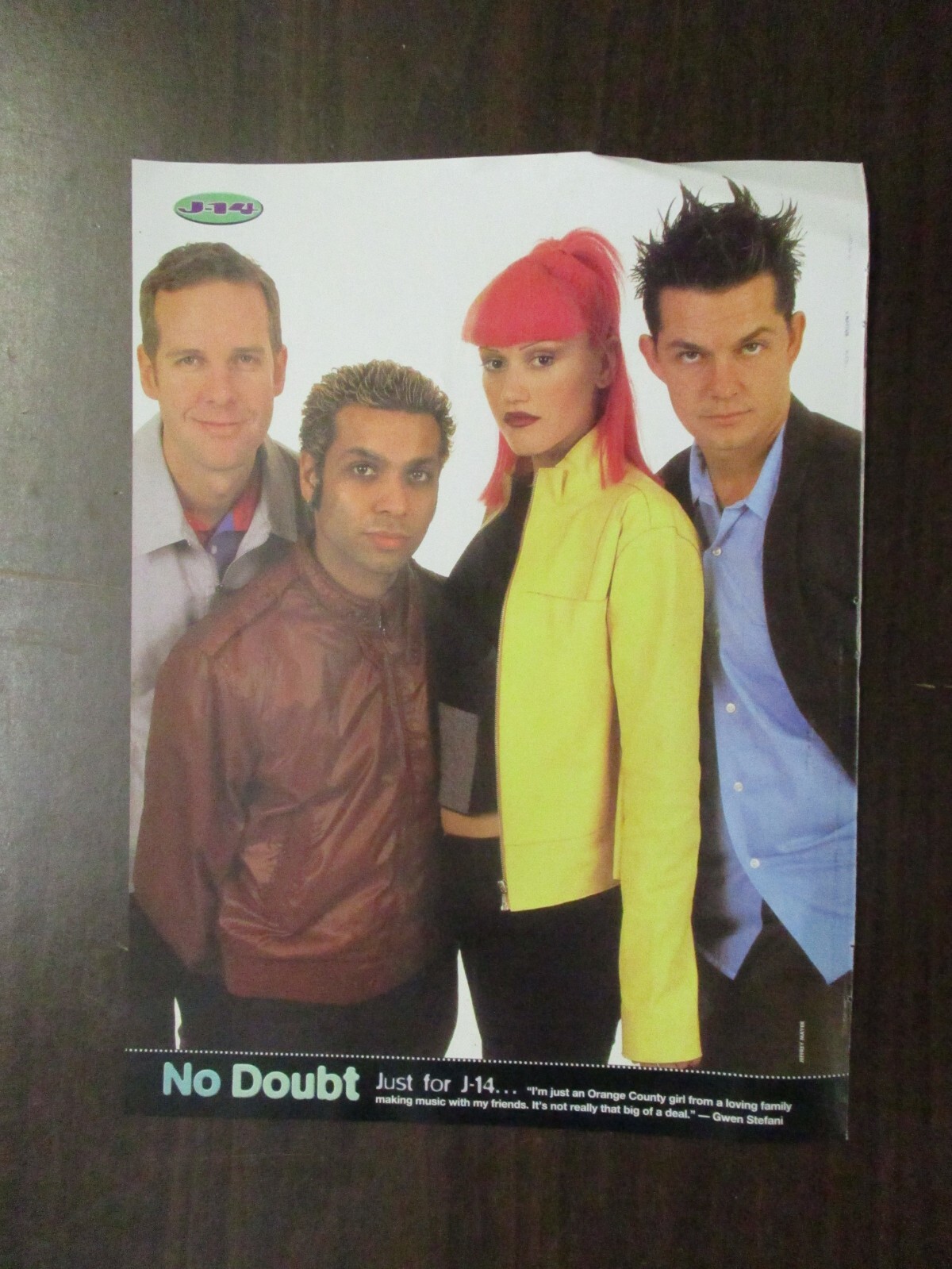 GEWN STEFANI NO DOUBT & LFO PIN UP J-14 TEEN MAGAZINE PICTURE CLIPPING R39