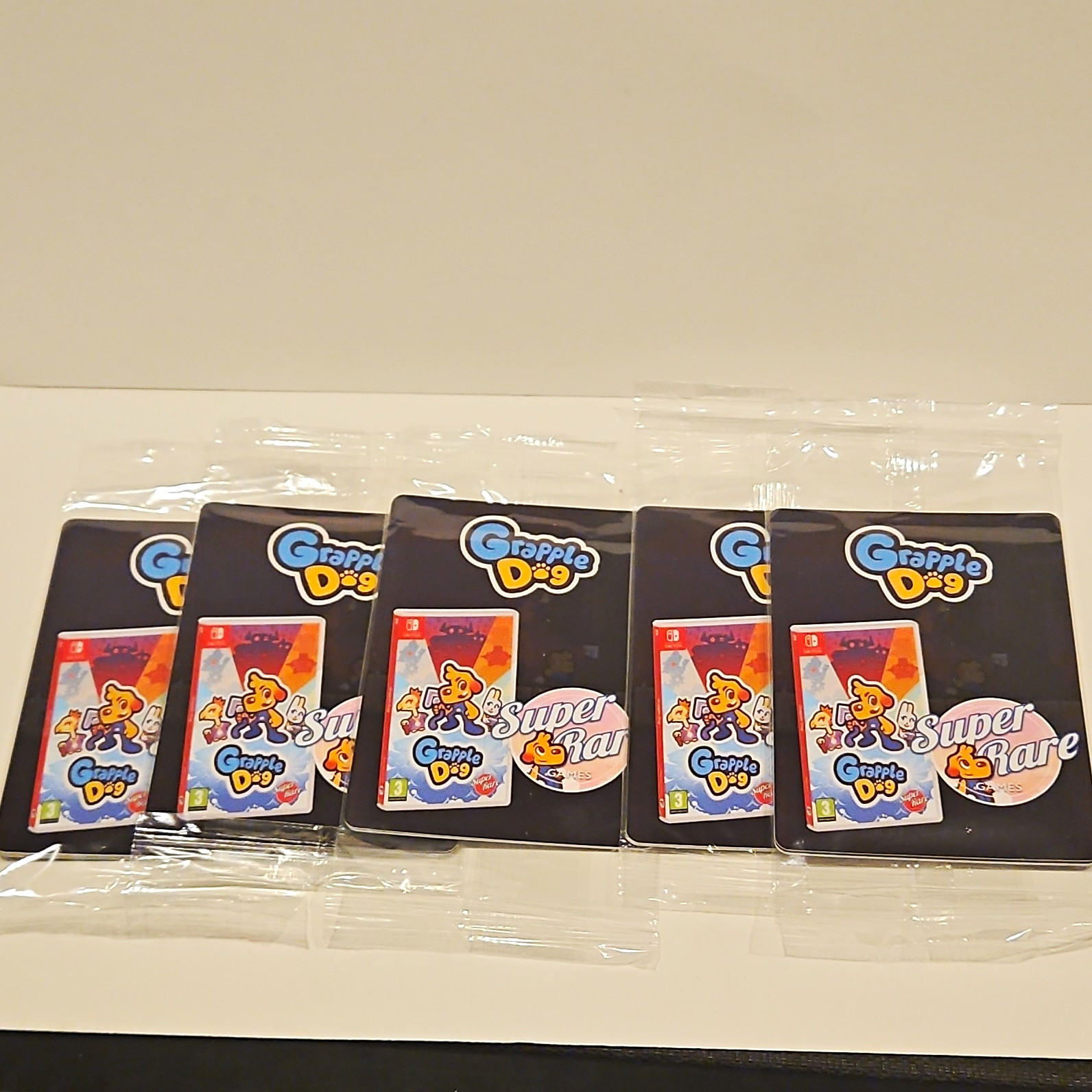 Super Rare Games Grapple Dog Sealed Trading Card Packs Lot of 5 English