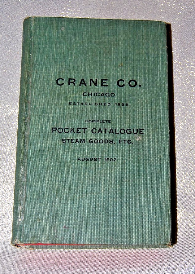 Antique 1902 Crane Catalog Plumbing Supplies Vtg Valves Fittings Fabricated Pipe