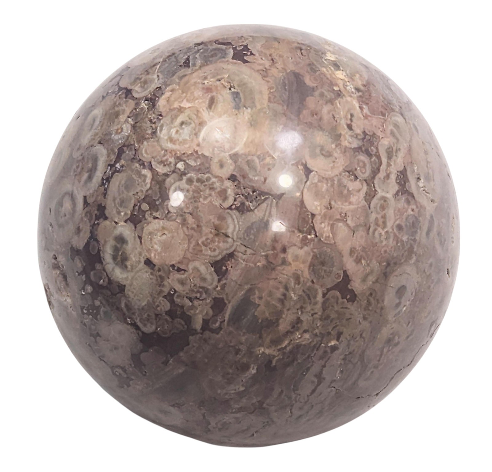Orbicular Rhyolite 79mm Sphere or Original Home Decor or Mineral Collection 6324