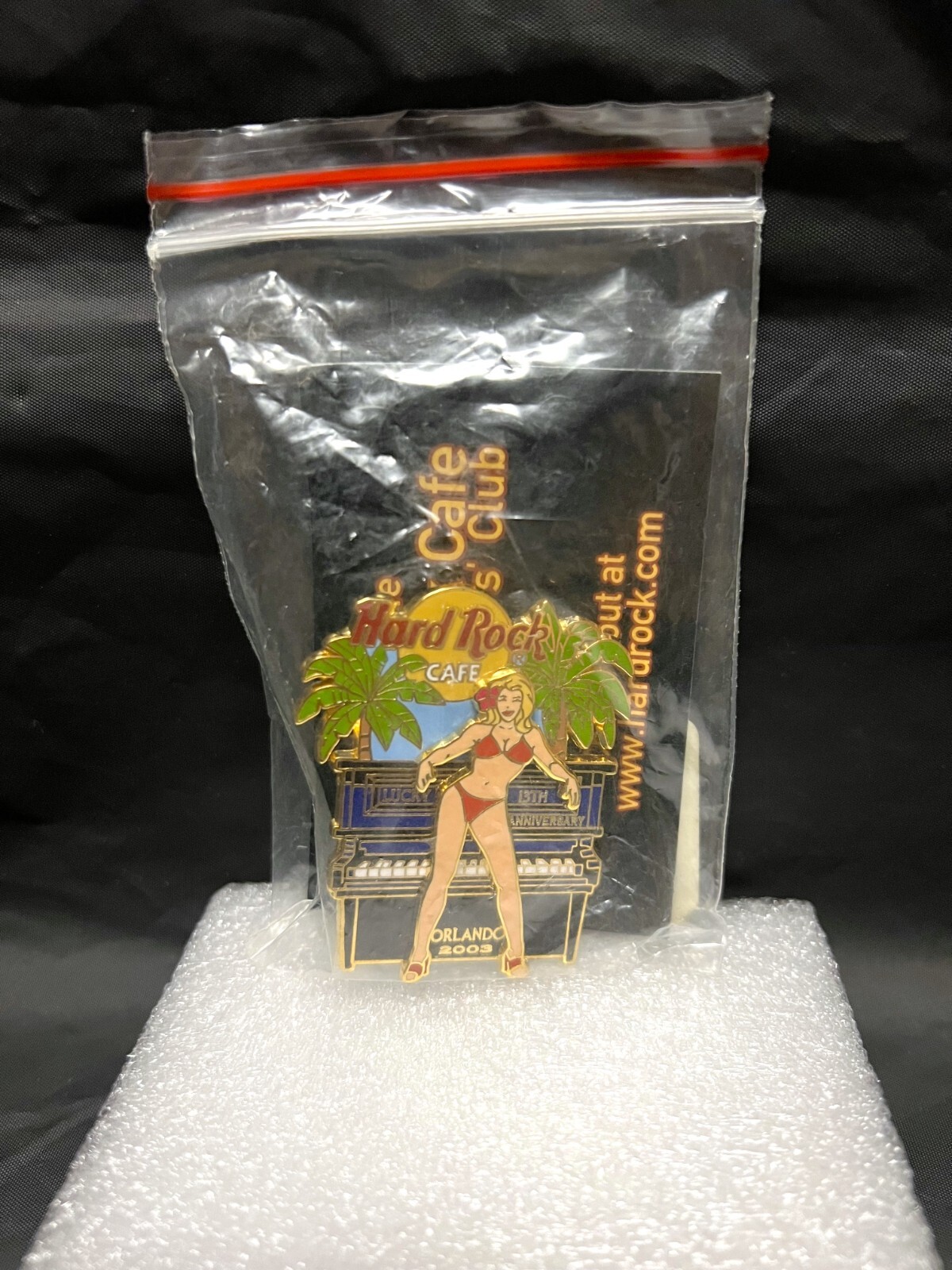 NEW Hard Rock Cafe *2003 Limited Orlando Lucky 13th Anniversary* Pin Girl Piano NEW Hard Rock Cafe *2003 Limited Orlando Lucky 13th Anniversary* Pin Girl Piano
