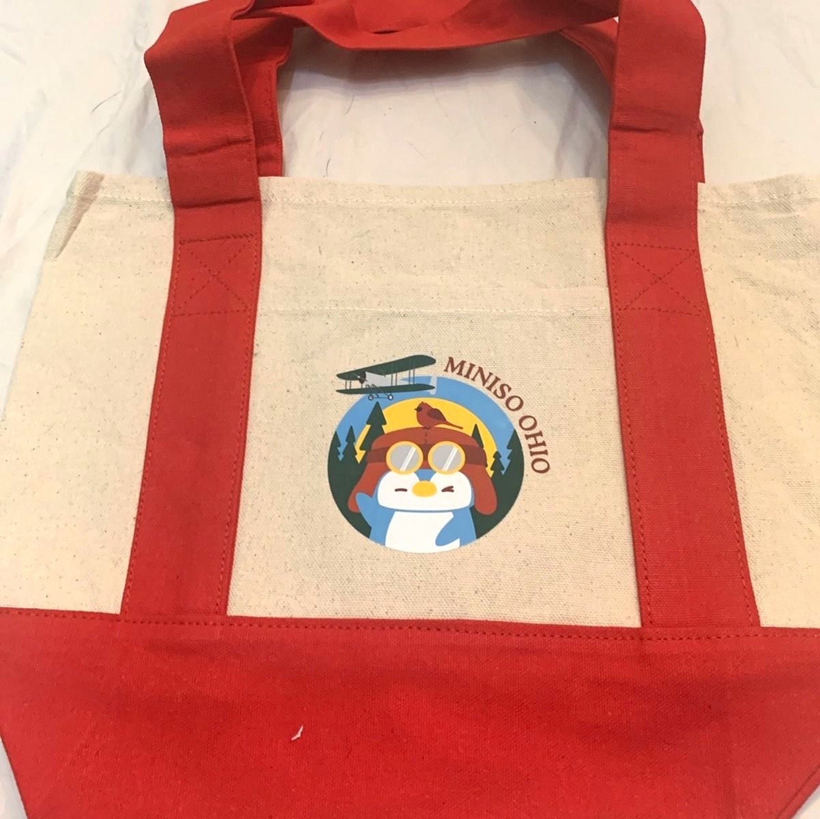 New MINISO Ohio Grand Opening Limited Edition PenPen Aviator Mini Tote Bag Red New MINISO Ohio Grand Opening Limited Edition PenPen Aviator Mini Tote Bag Red
