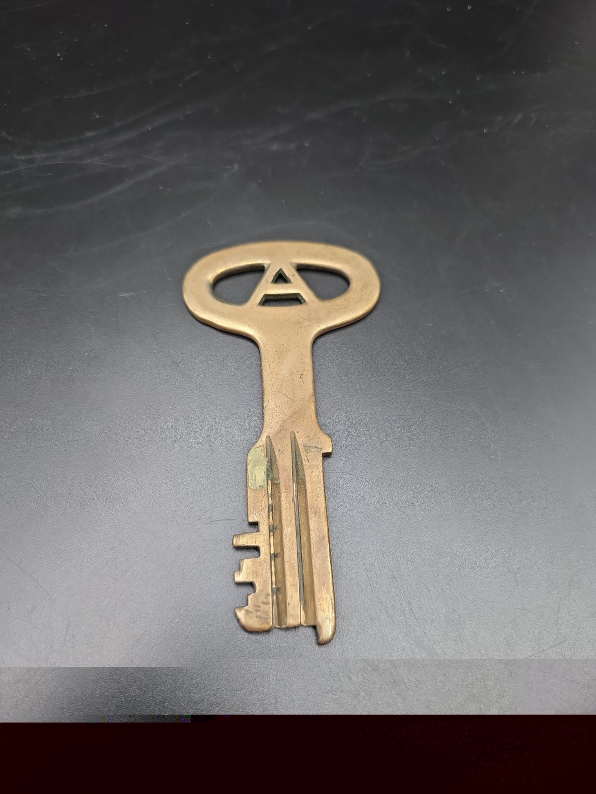 Vintage Folger Adam Jail Prison Key Solid Brass